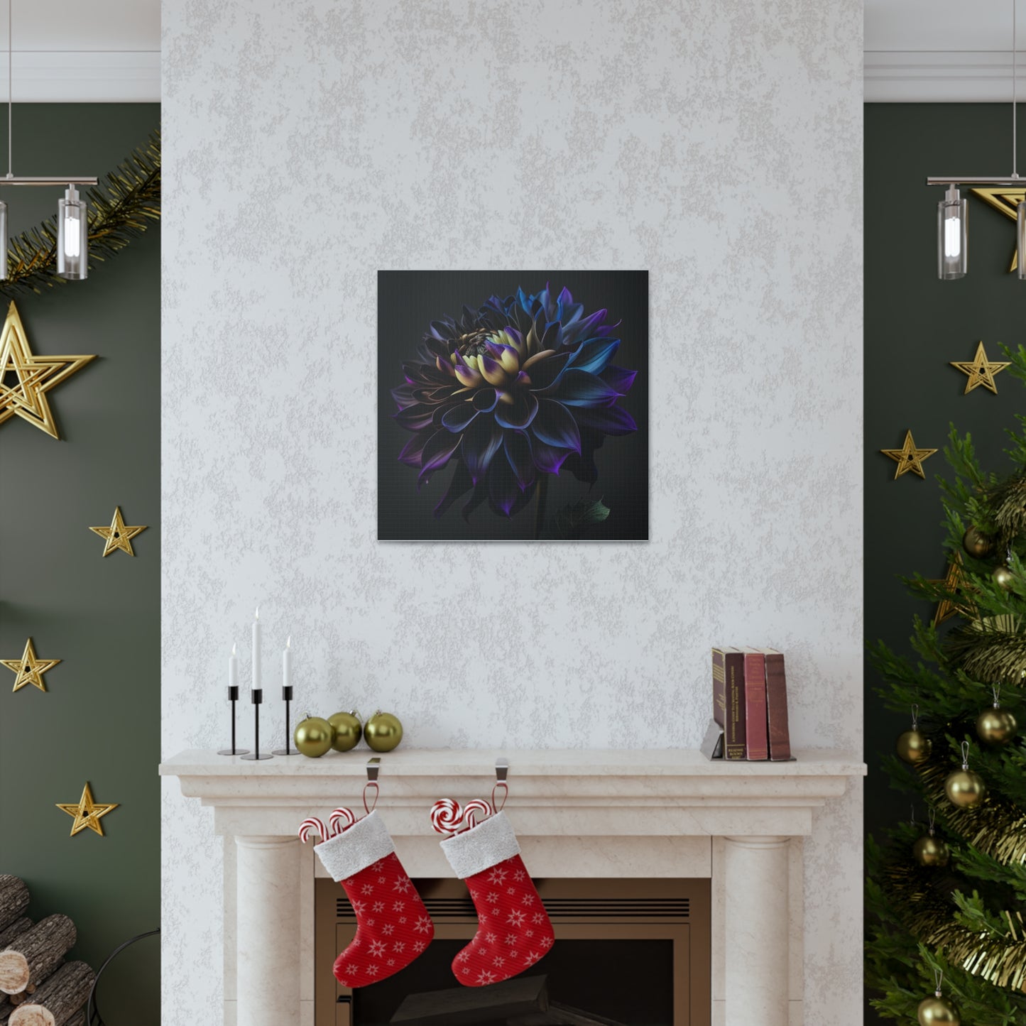 Canvas Gallery Wraps Dahlia Purple 1