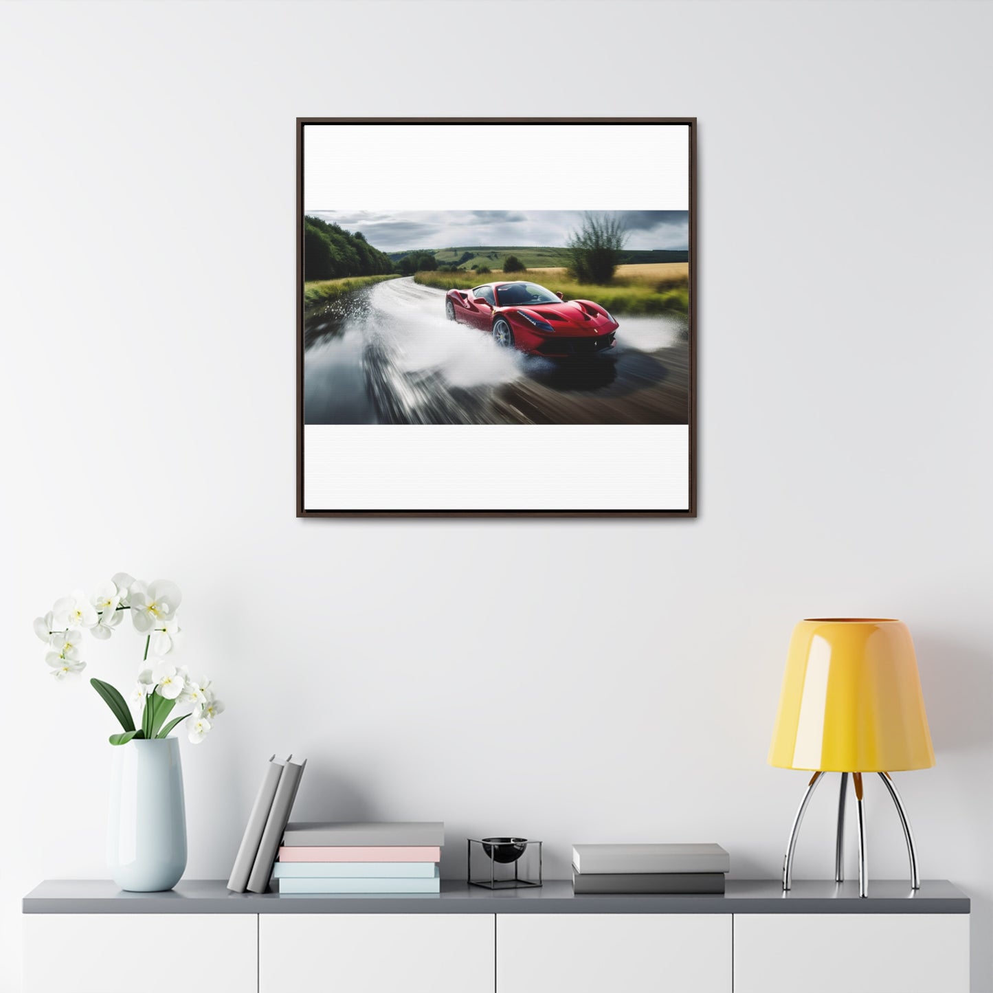 Gallery Canvas Wraps, Square Frame Water Ferrari Splash 4