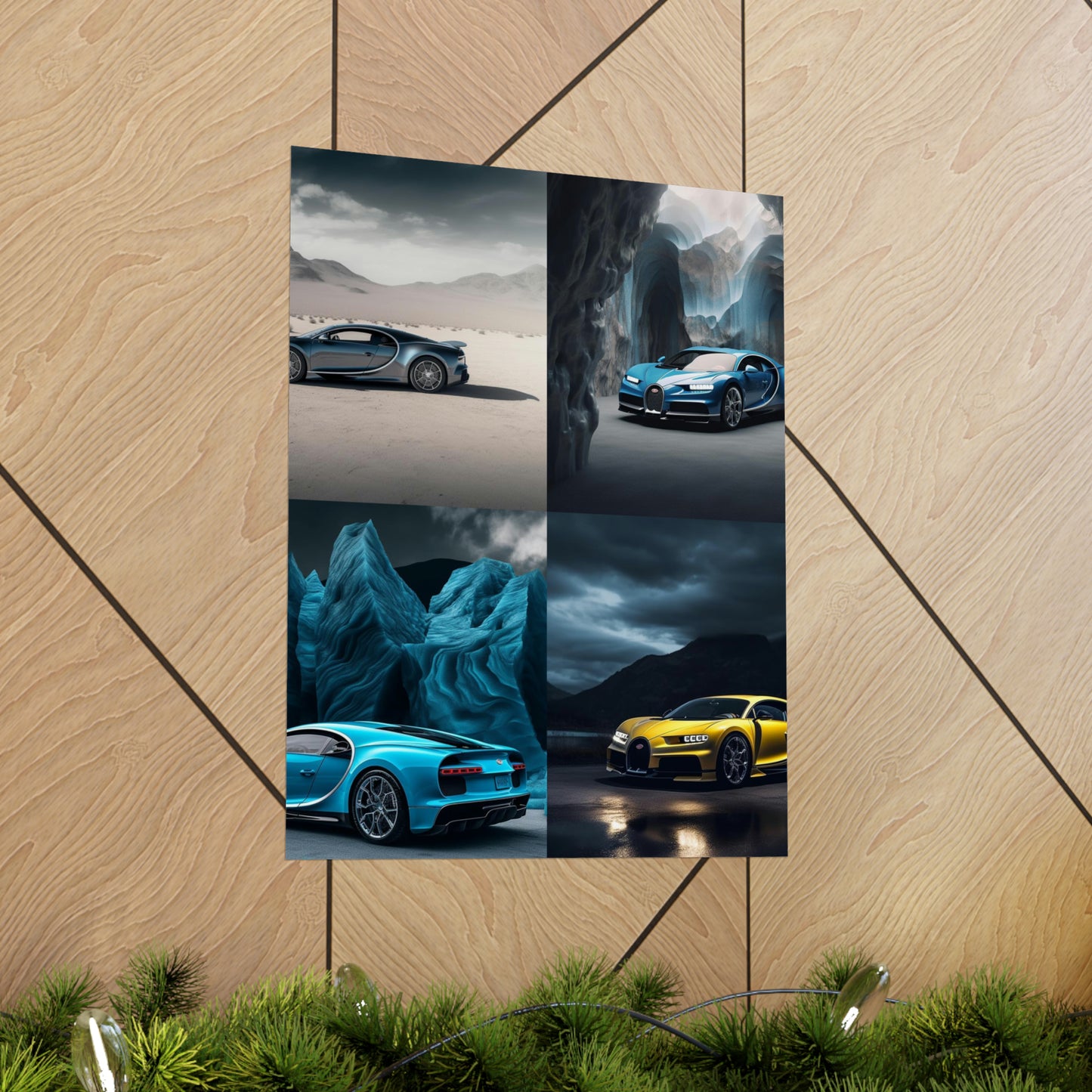 Premium Matte Vertical Posters Bugatti Real Look 5