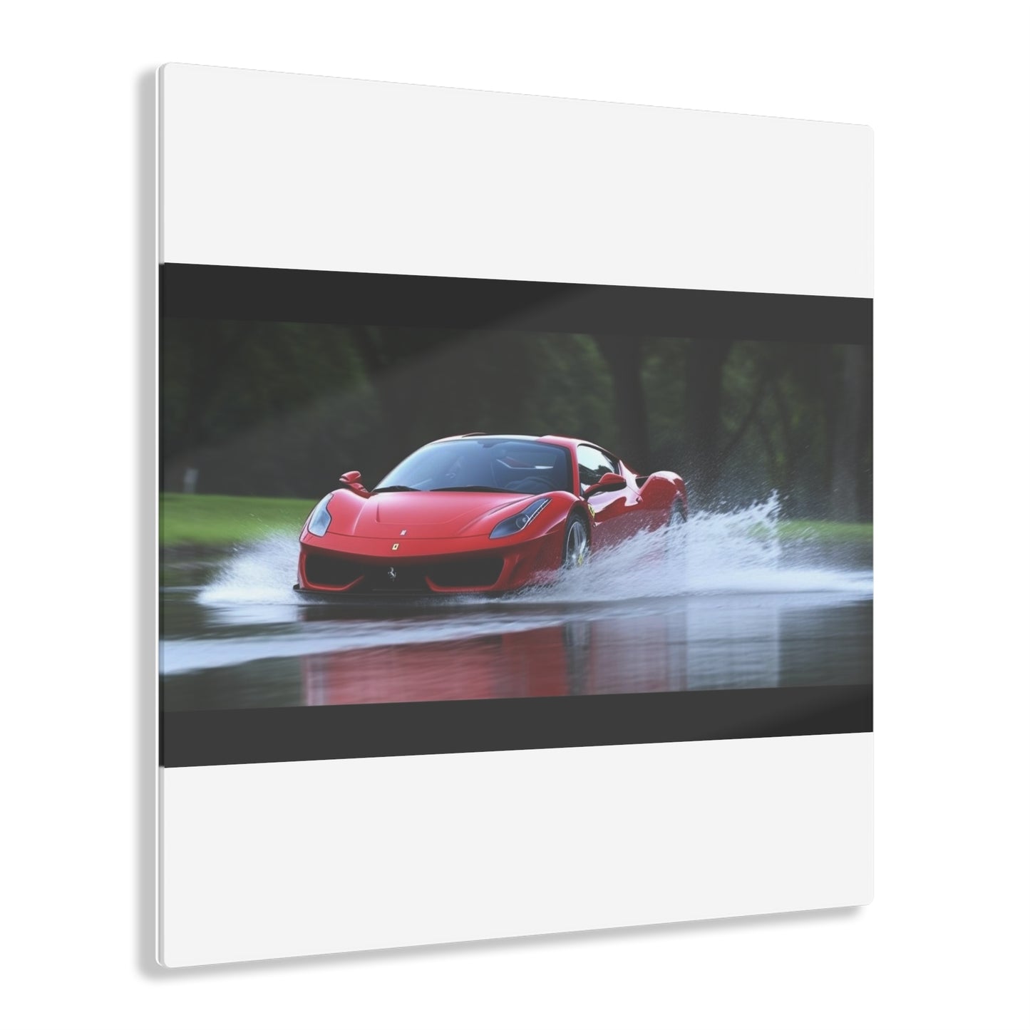 Acrylic Prints Water Ferrari Splash 2