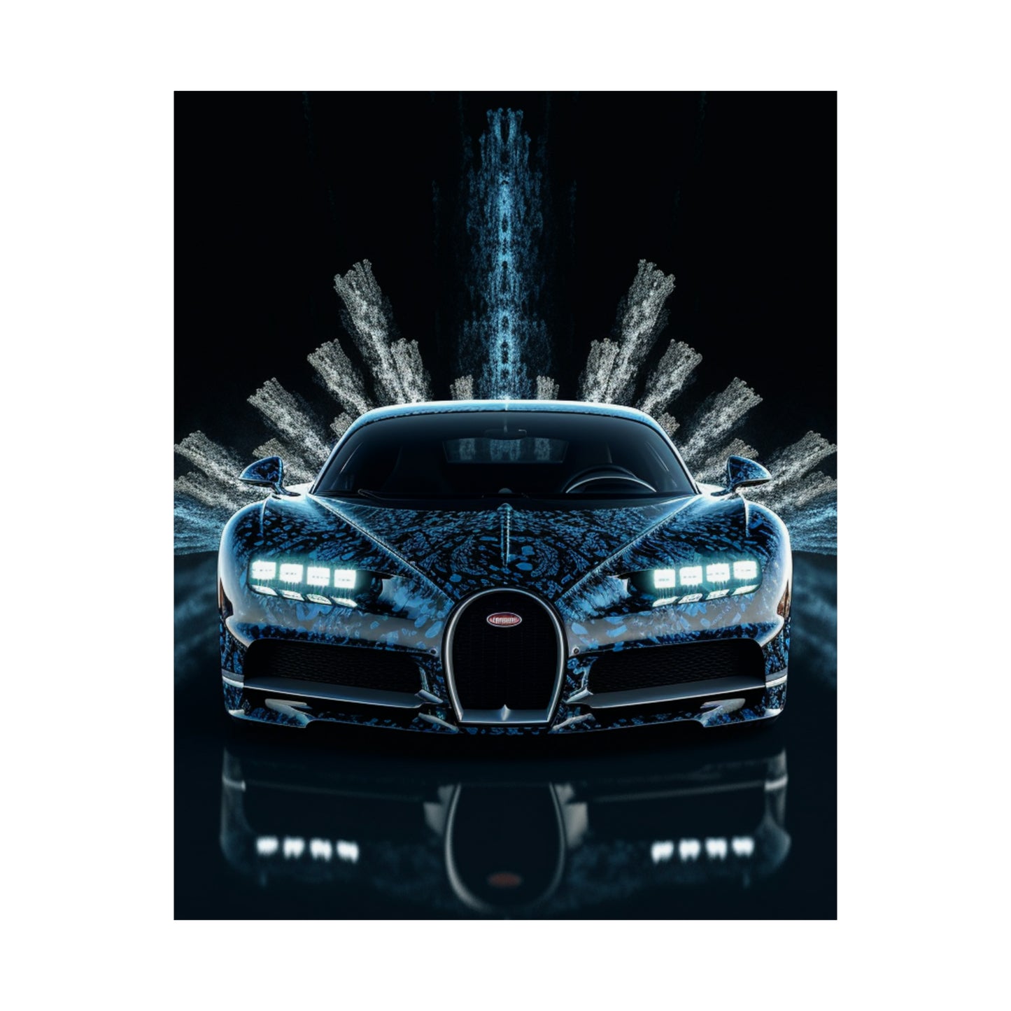 Premium Matte Vertical Posters Hyper Bugatti 2