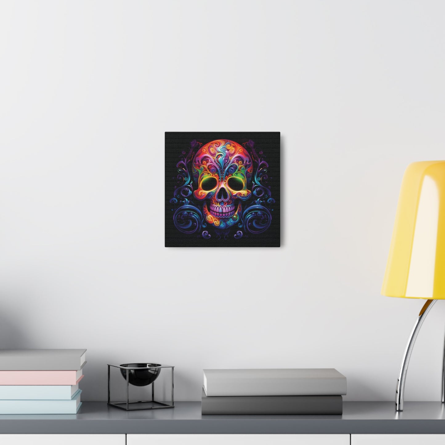 Canvas Gallery Wraps Macro Skull Color 2