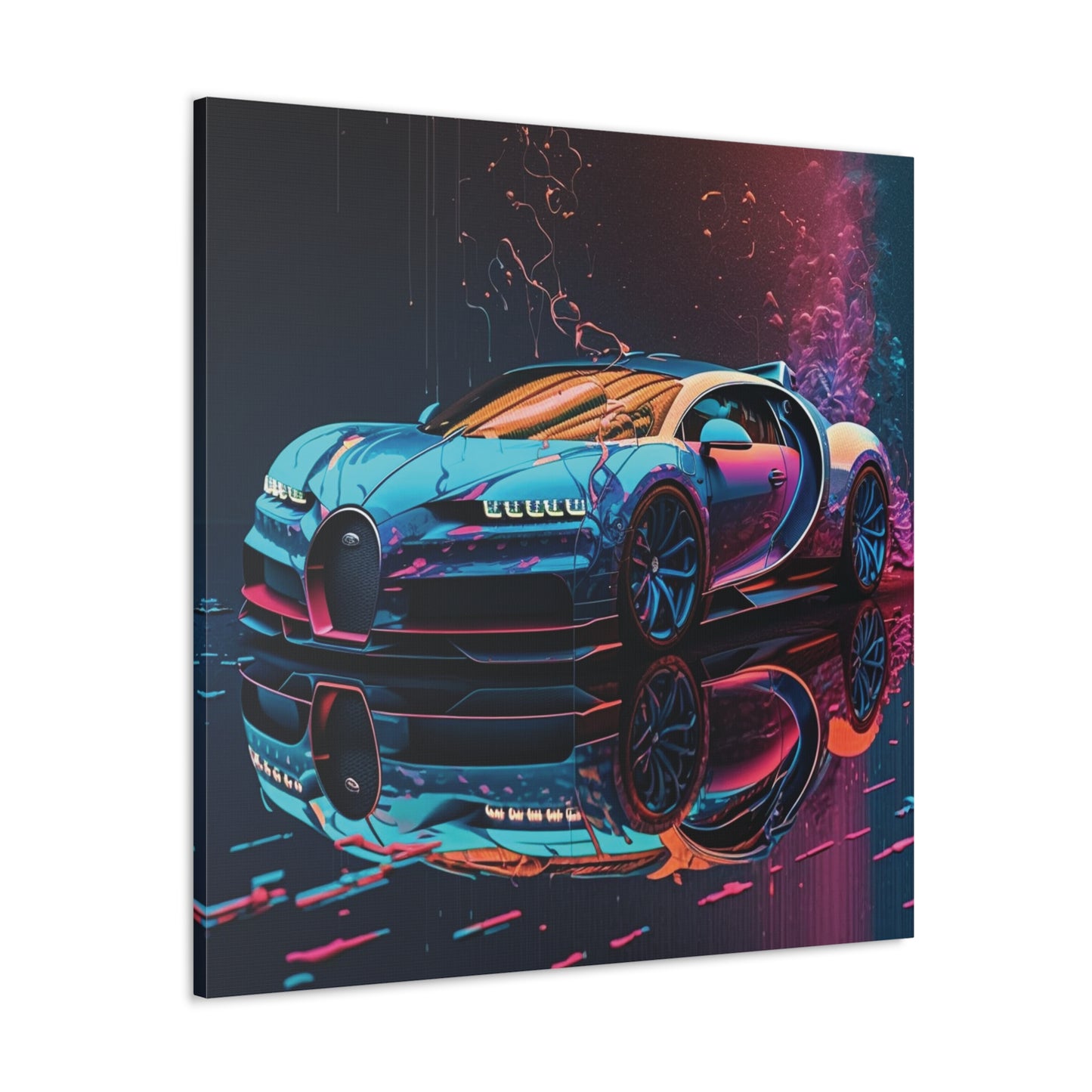 Canvas Gallery Wraps Bugatti Neon Chiron 4