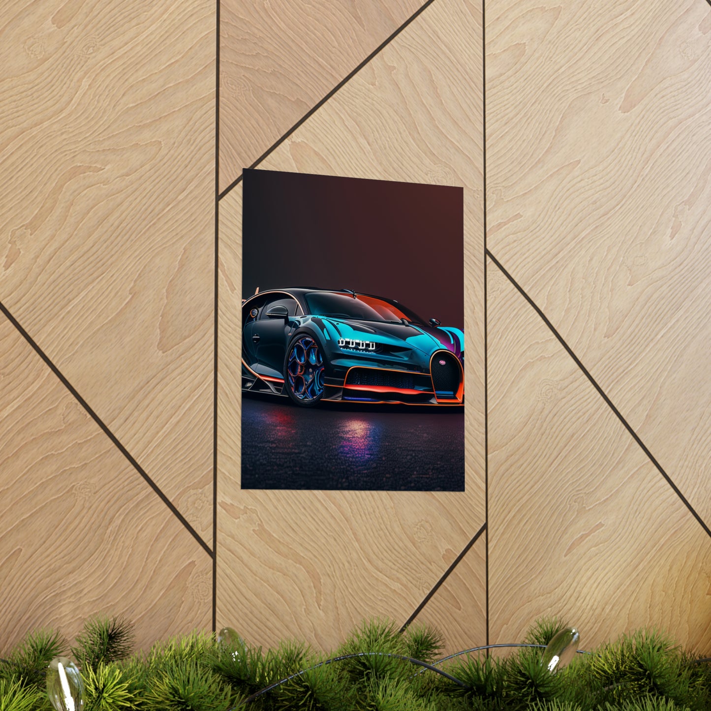 Premium Matte Vertical Posters Bugatti Chiron Super 1