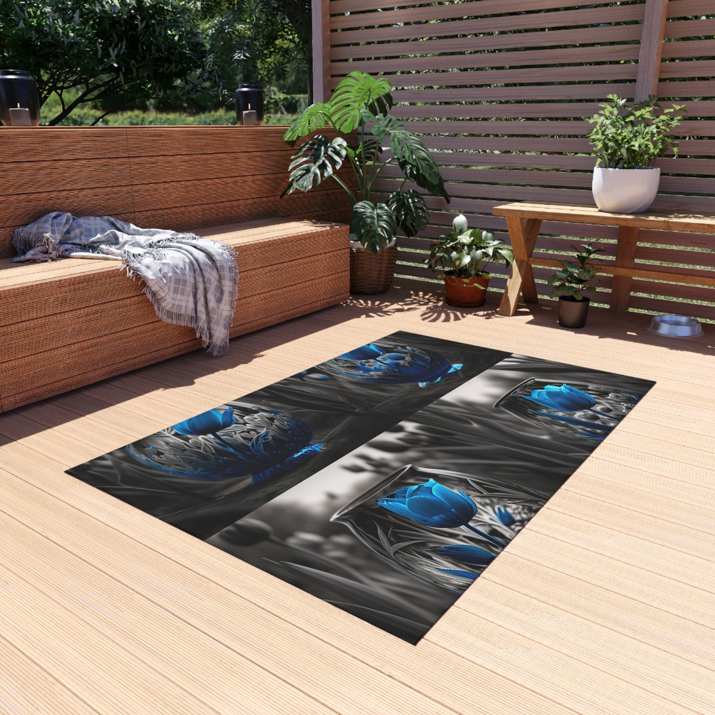 Outdoor Rug  Tulip Blue 5