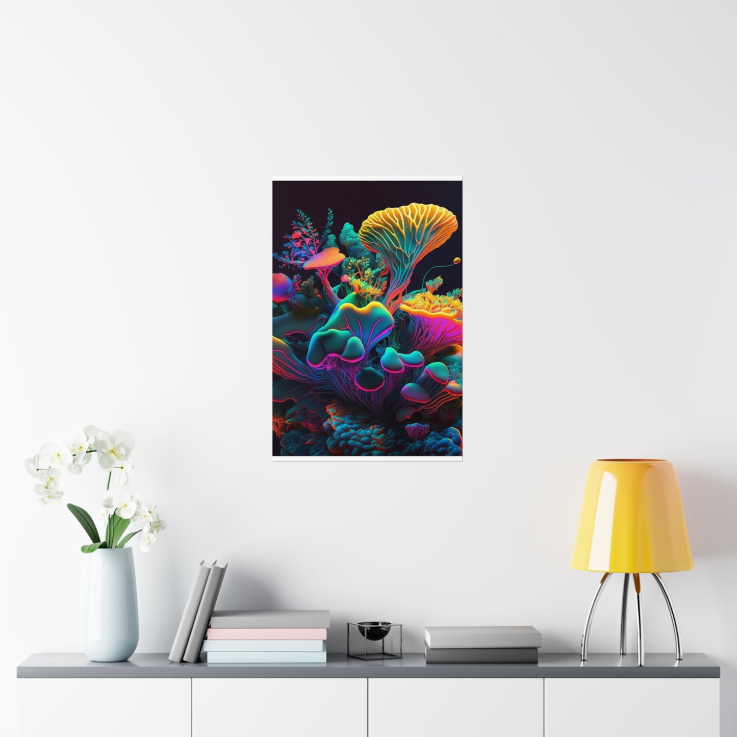 Premium Matte Vertical Posters Macro Coral Reef 1