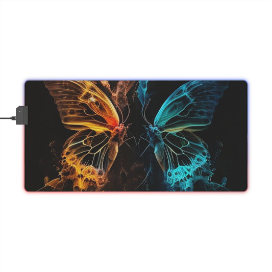 LED Gaming Mouse Pad Kiss Neon Butterfly 3