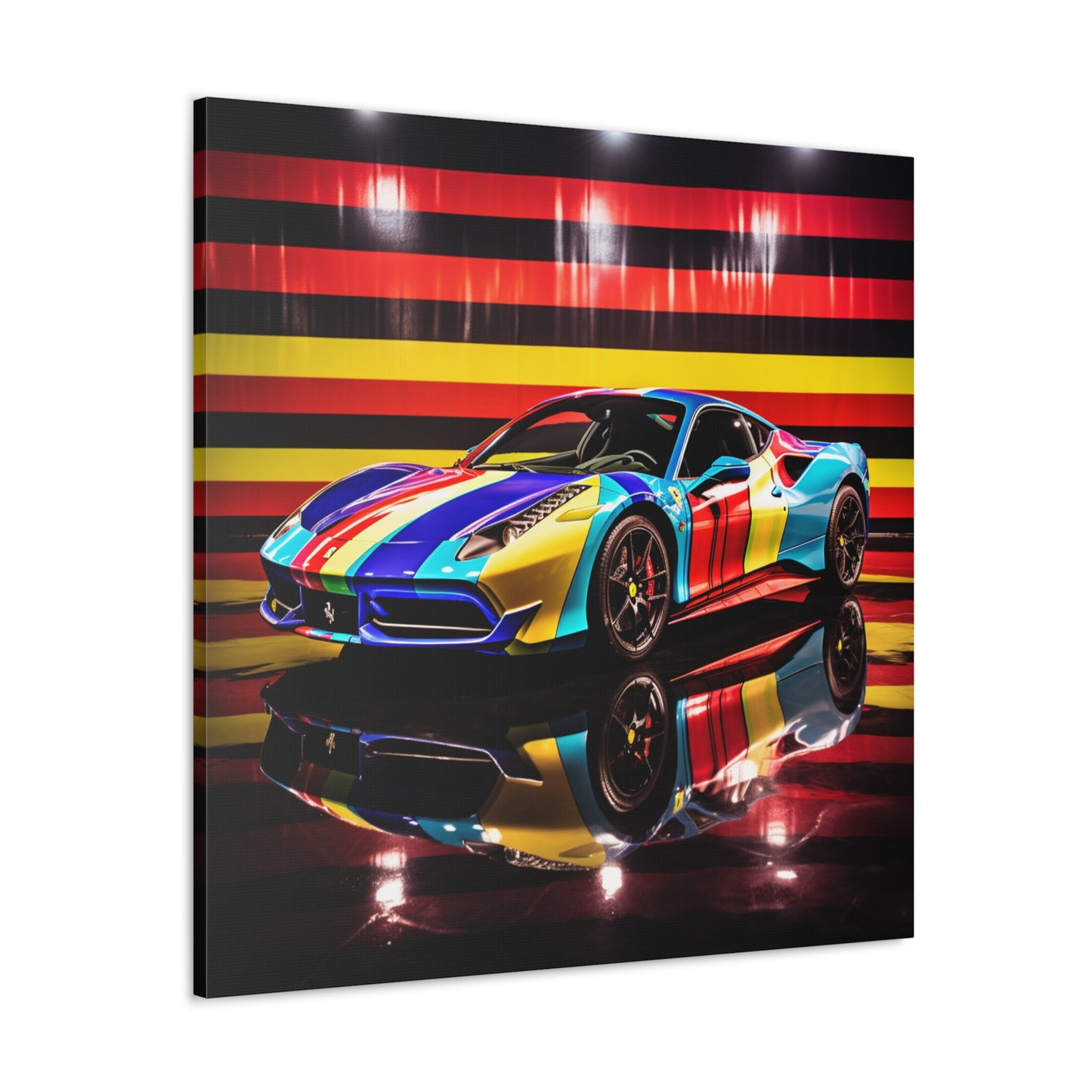 Canvas Gallery Wraps Hyper Colorfull Ferrari 2