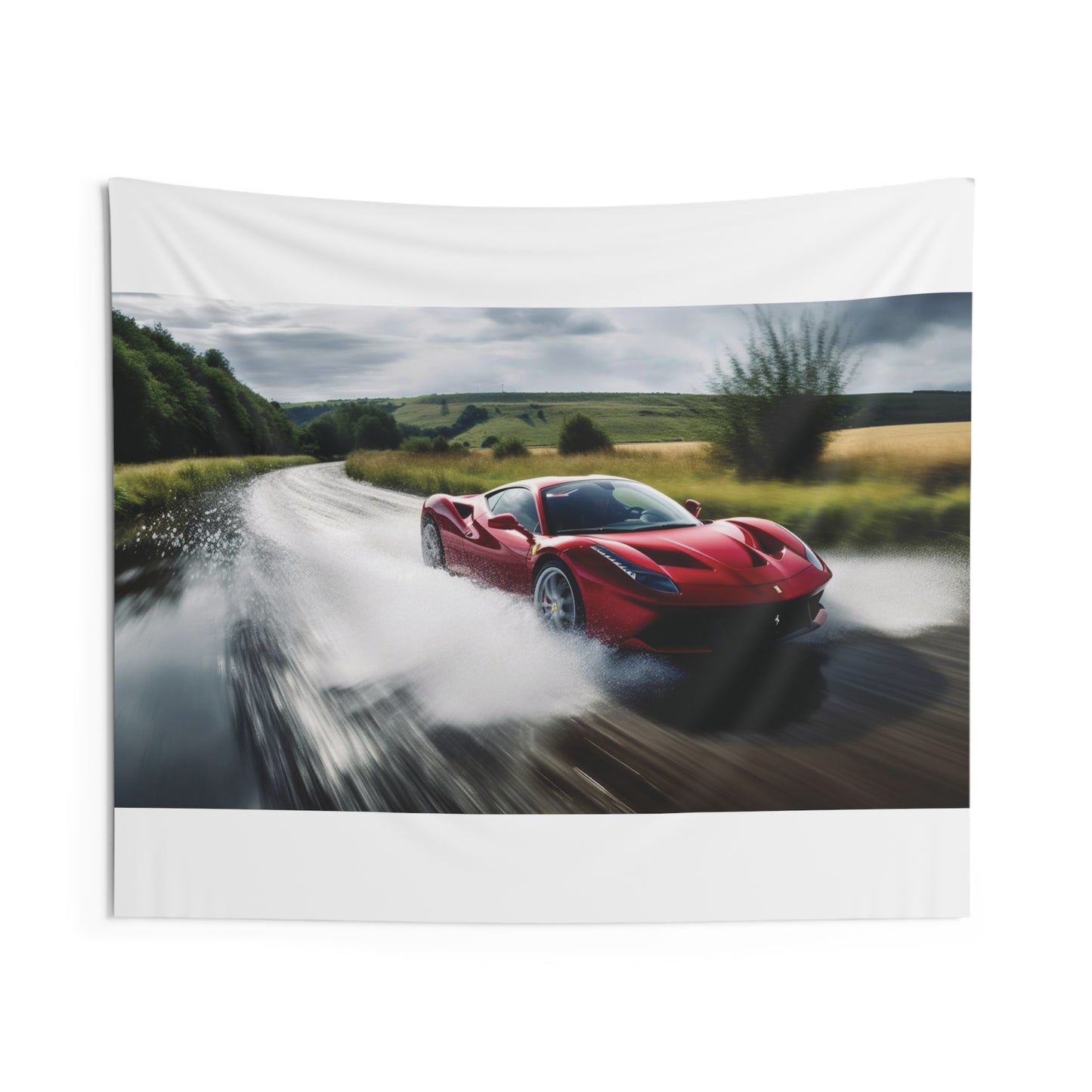 Indoor Wall Tapestries Water Ferrari Splash 4