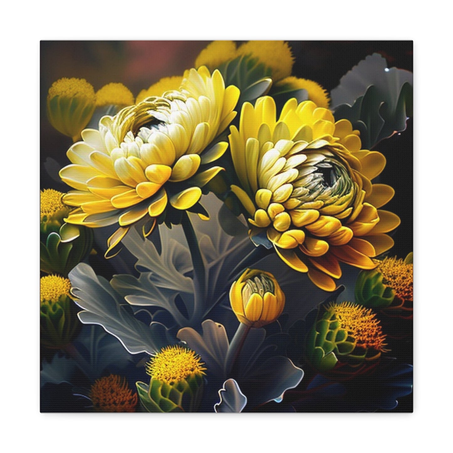 Canvas Gallery Wraps Yellow Hermosas Flores Amarillas 2