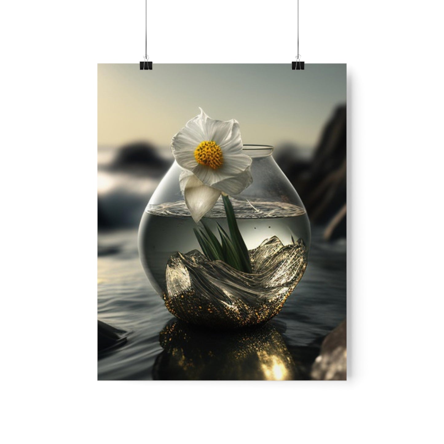 Premium Matte Vertical Posters Daffodil 1