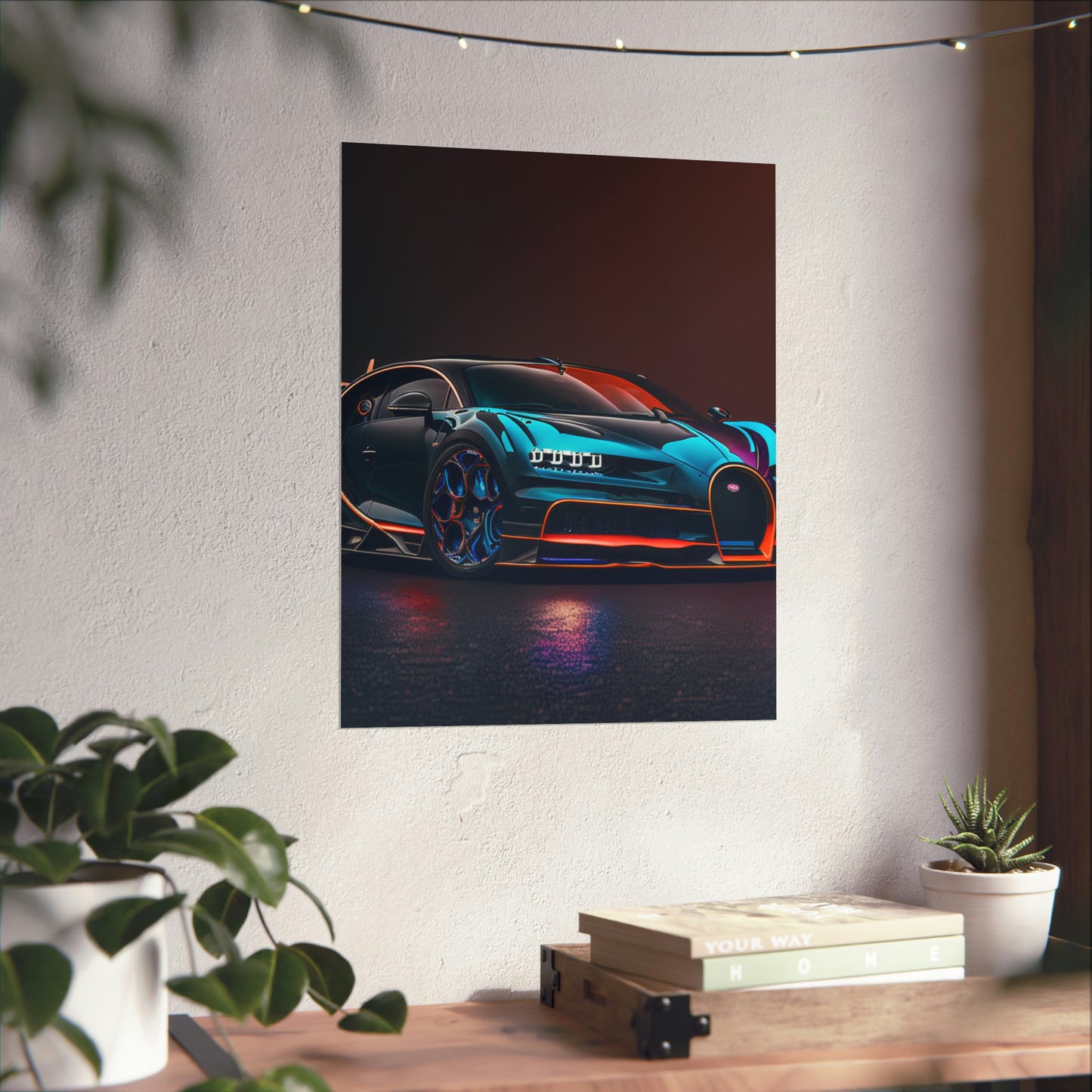 Premium Matte Vertical Posters Bugatti Chiron Super 1