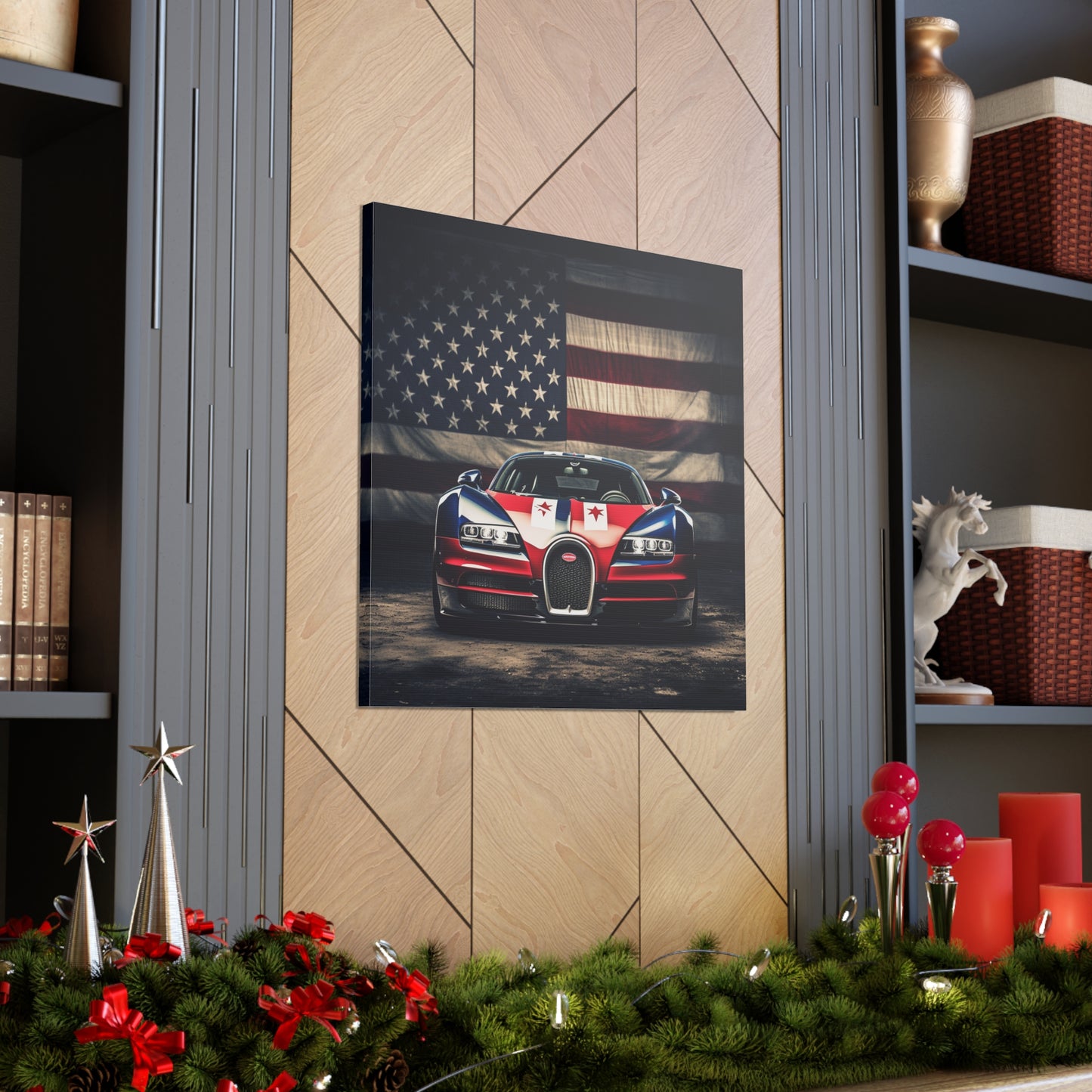 Canvas Gallery Wraps Bugatti American Flag 3