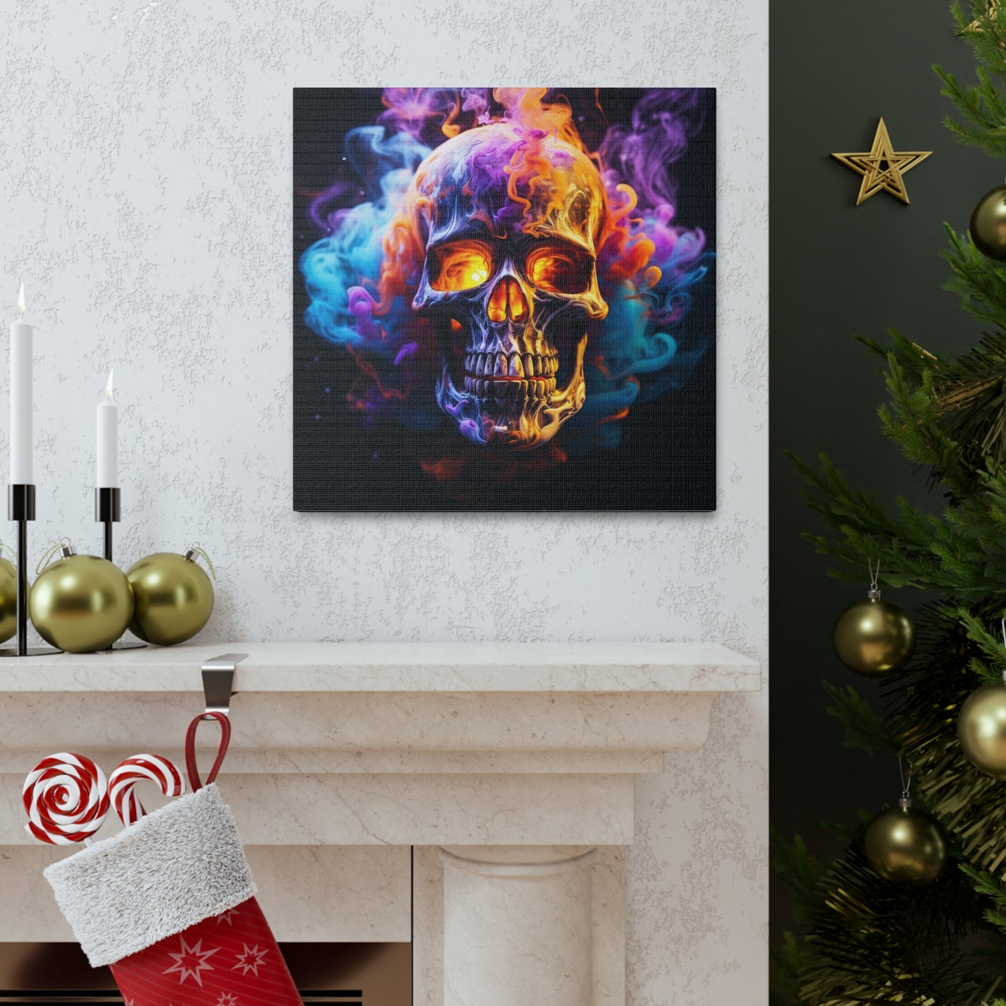 Canvas Gallery Wraps Macro Skull 2