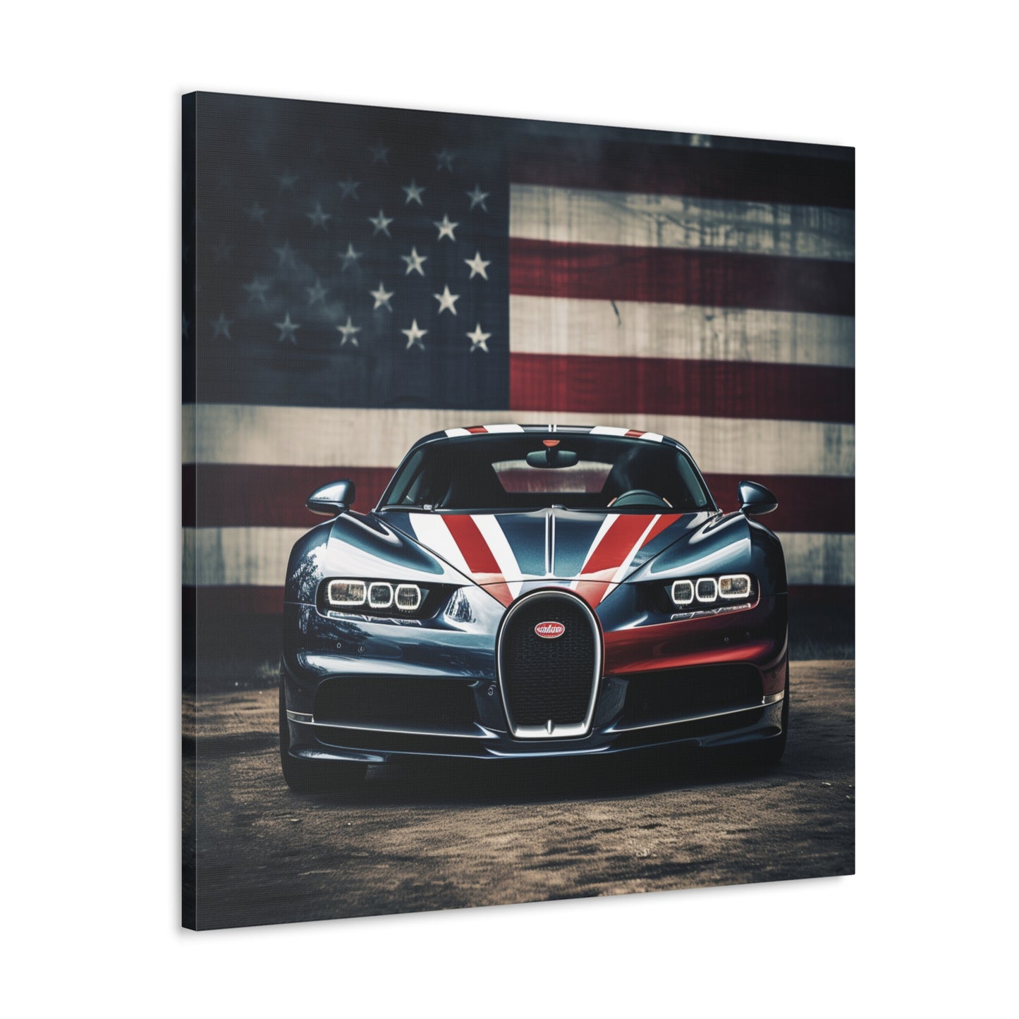 Canvas Gallery Wraps Bugatti Flag 2