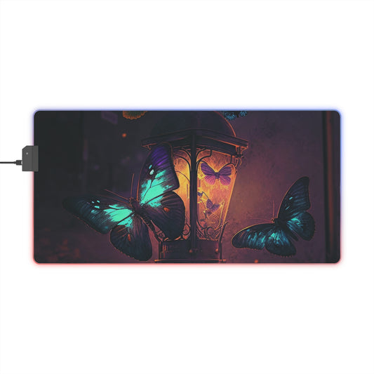 LED Gaming Mouse Pad Street Light Butterfly 4