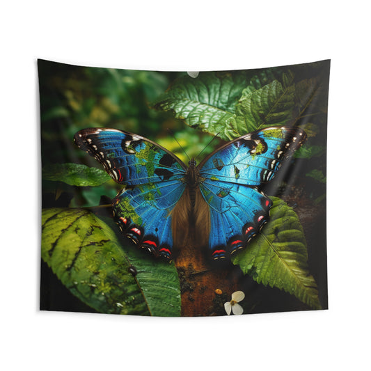 Indoor Wall Tapestries Jungle Butterfly 2