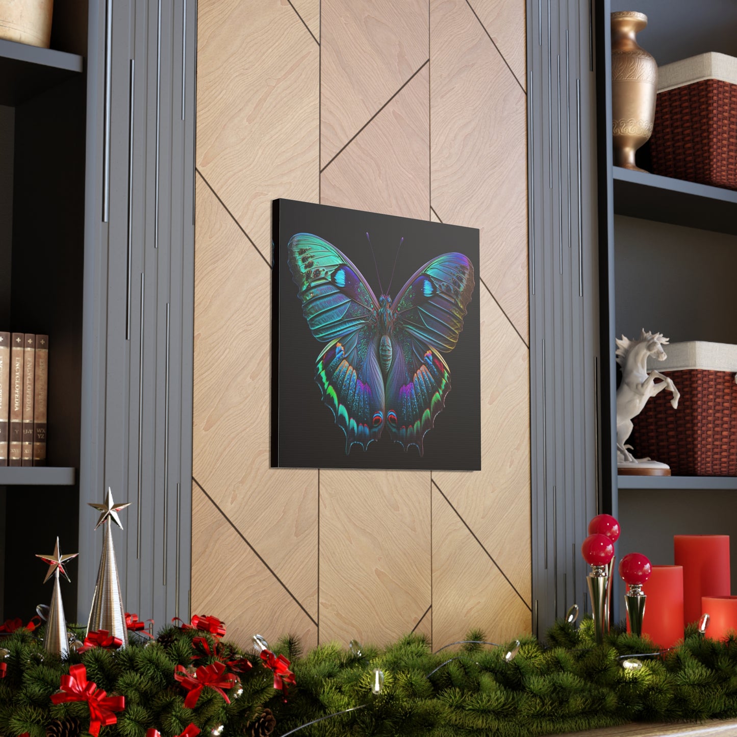 Canvas Gallery Wraps Hue Neon Butterfly 4