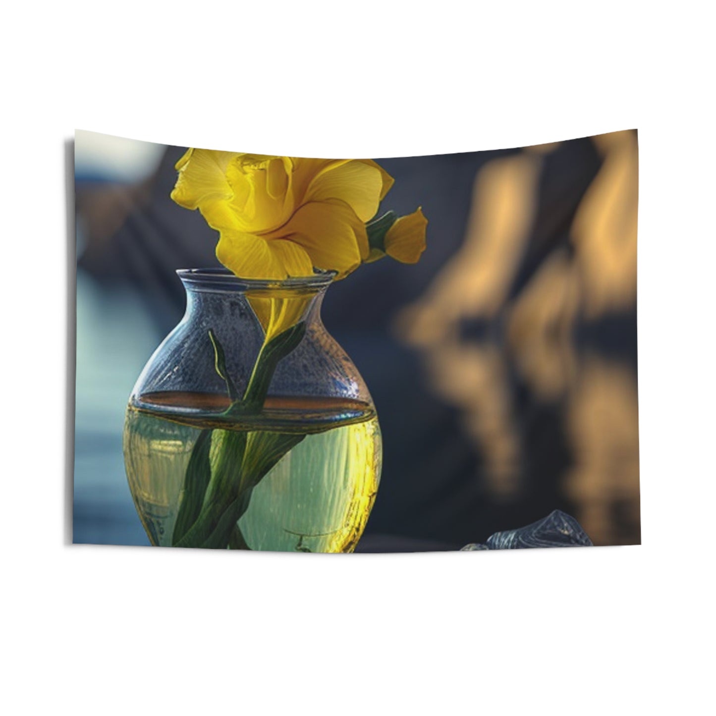 Indoor Wall Tapestries Yellow Gladiolus glass 3
