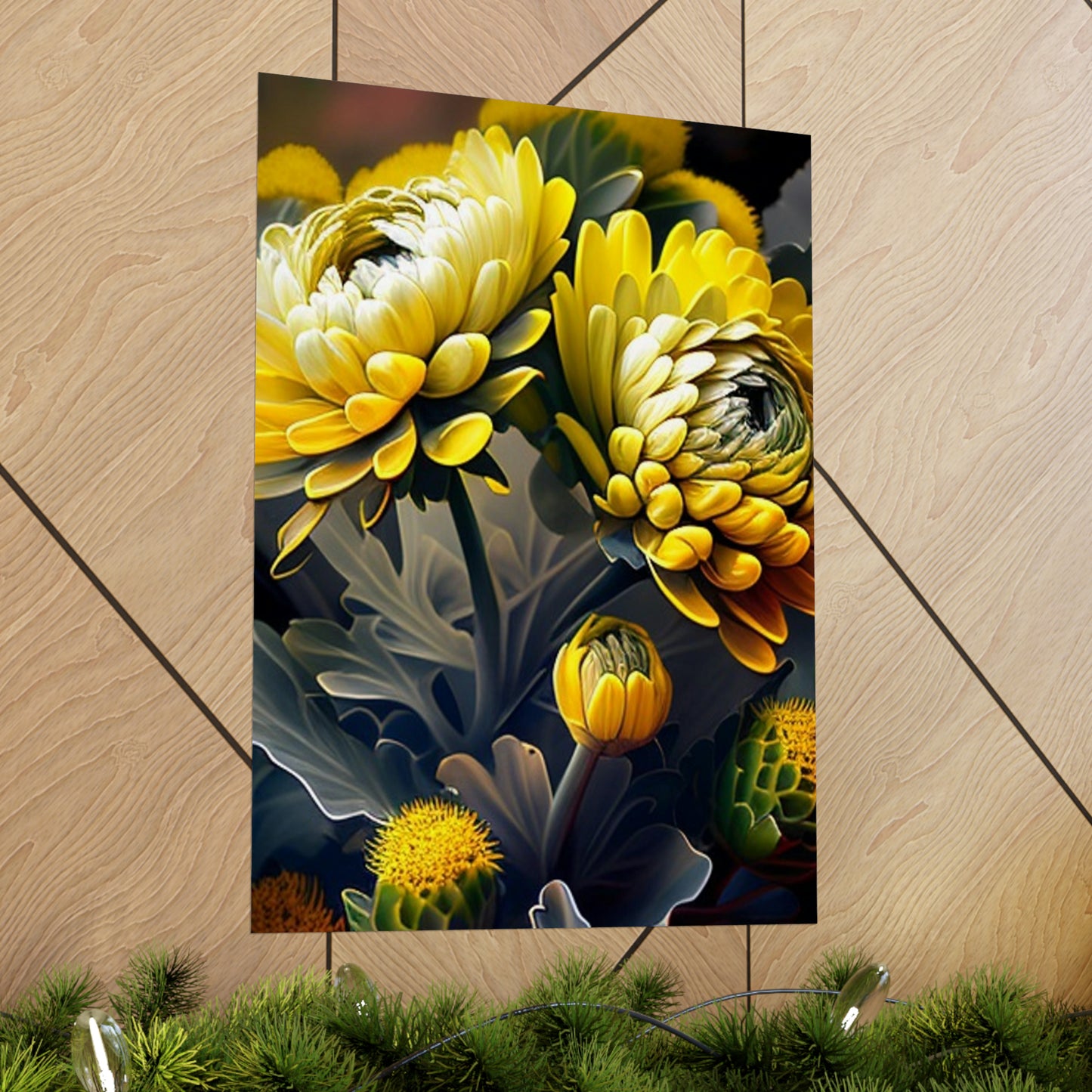 Premium Matte Vertical Posters Yellow Hermosas Flores Amarillas 2