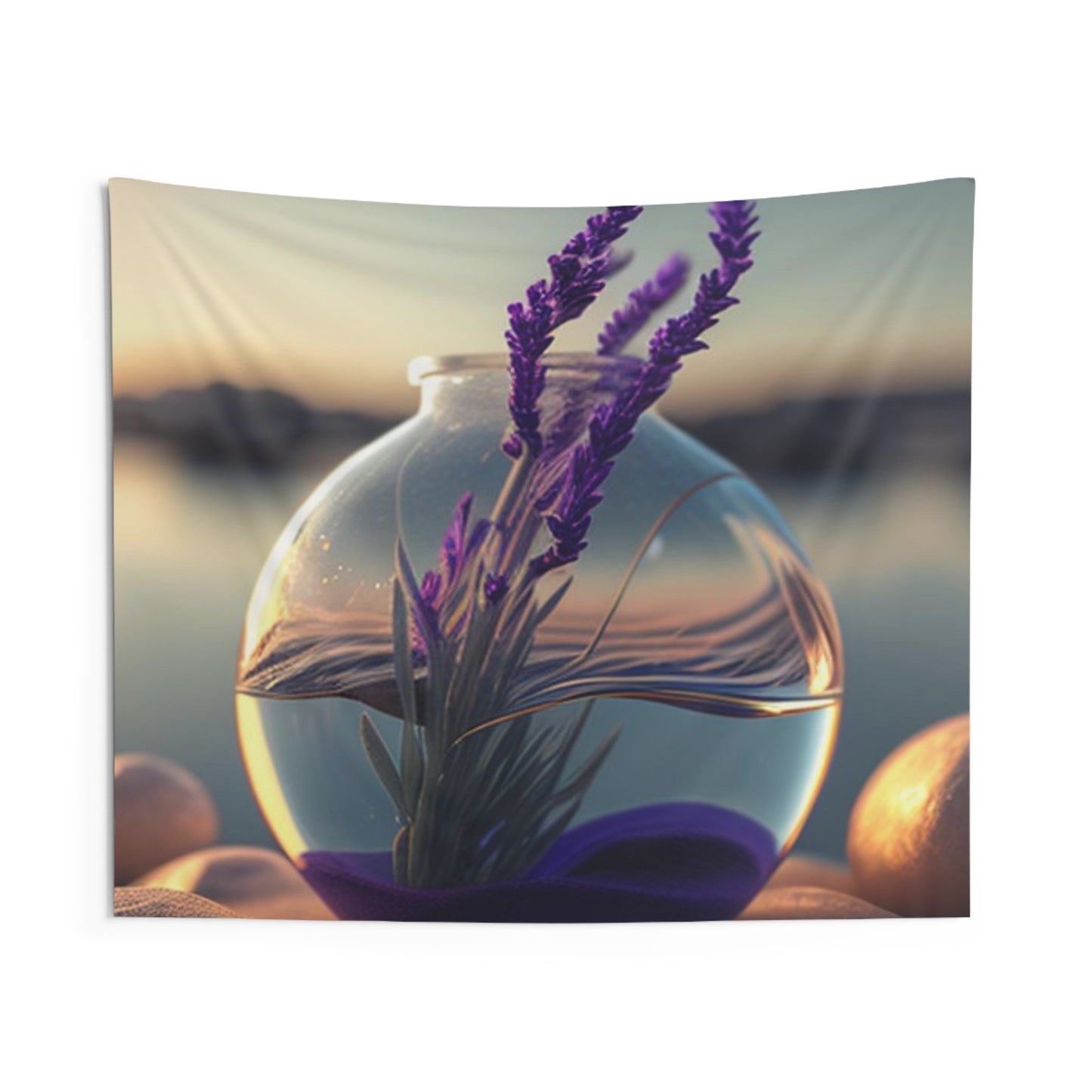 Indoor Wall Tapestries Lavender in a vase 3