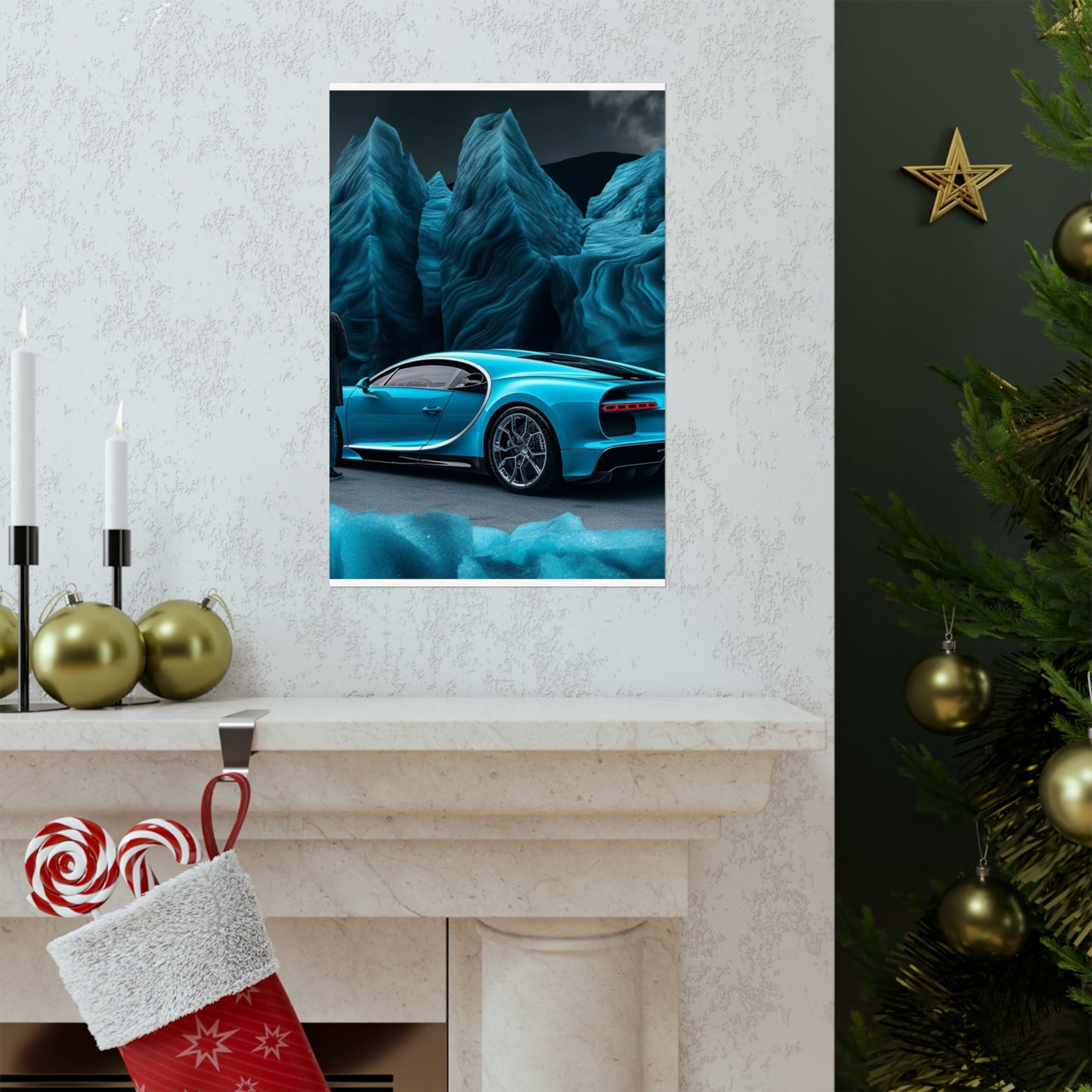 Premium Matte Vertical Posters Bugatti Real Look 3