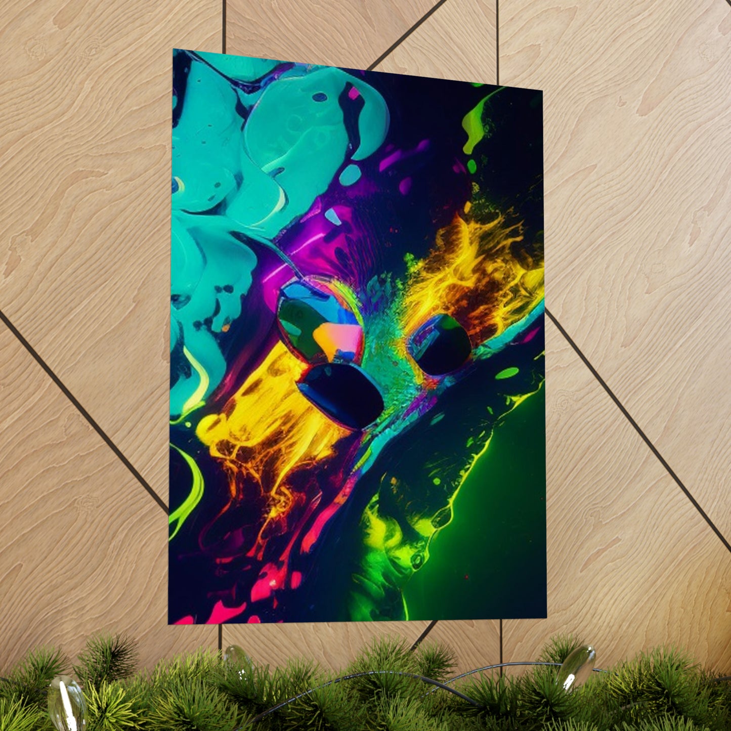 Premium Matte Vertical Posters Florescent Glow 4