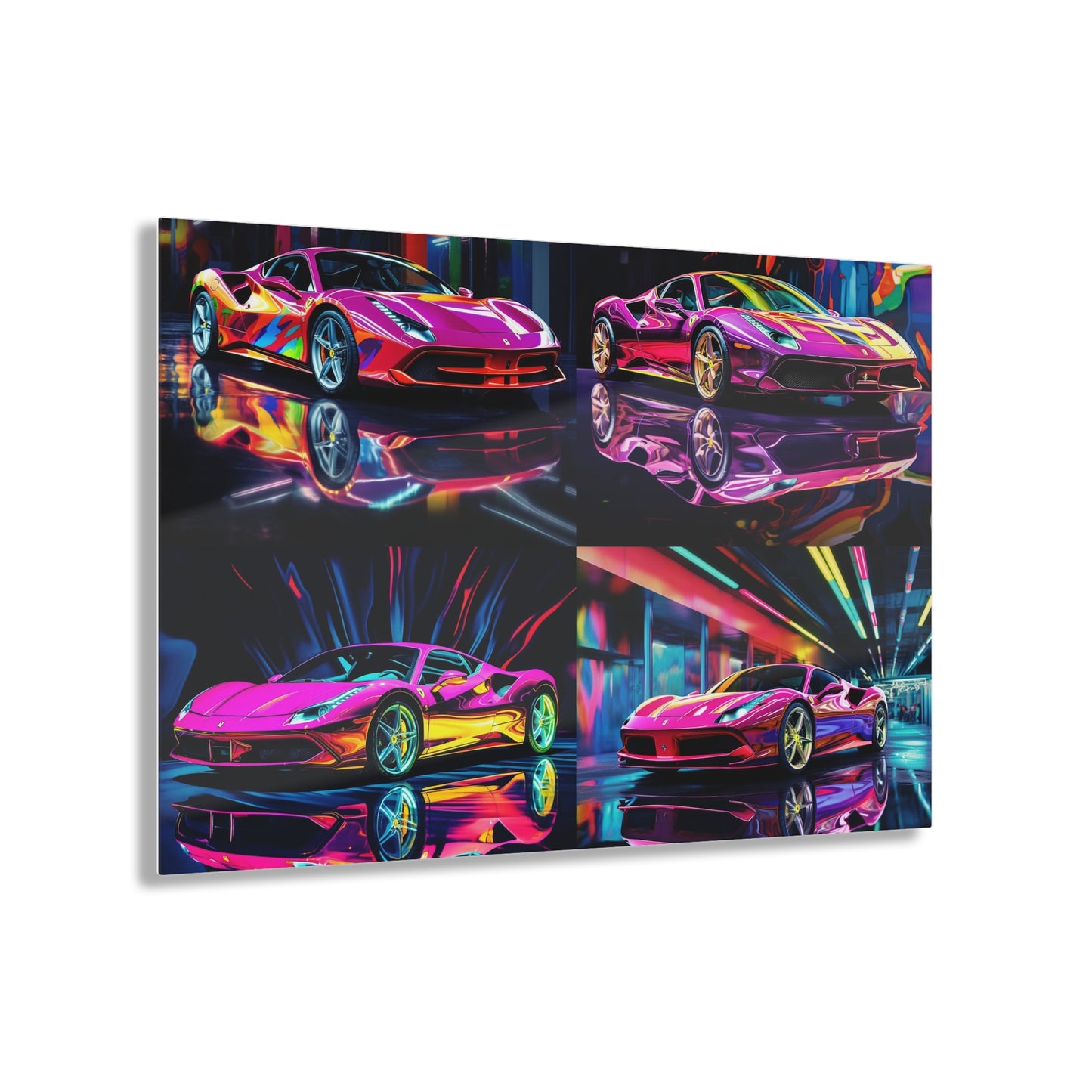 Acrylic Prints Pink Macro Ferrari 5