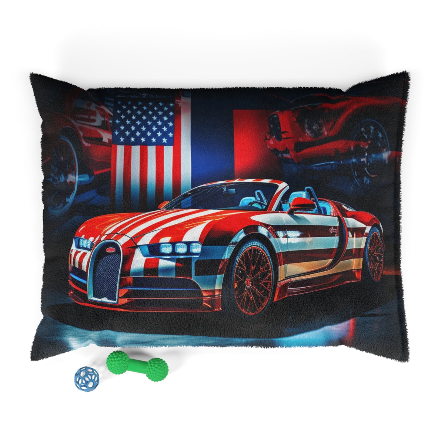 Pet Bed Macro Bugatti American Flag 2