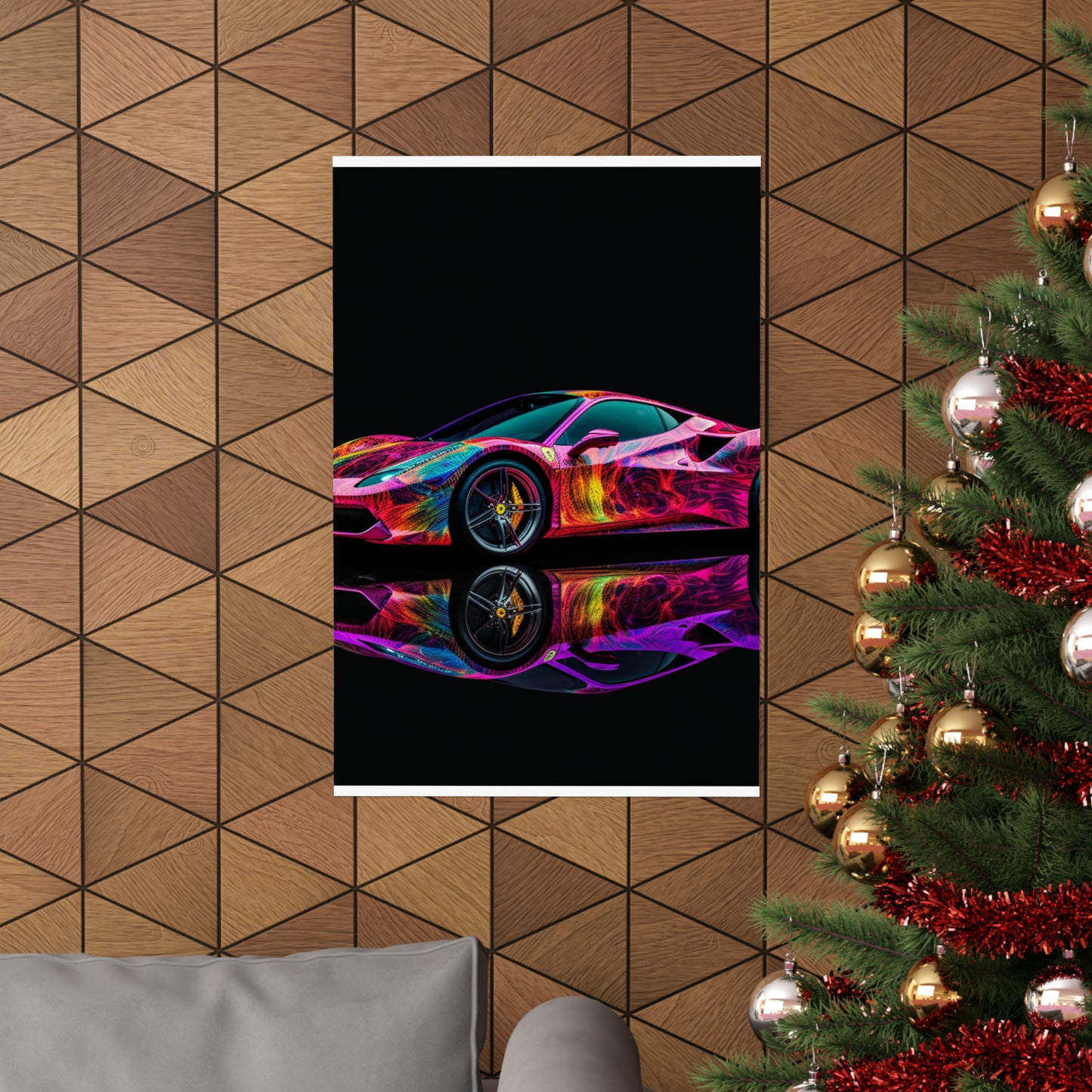 Premium Matte Vertical Posters Ferrari Color 4