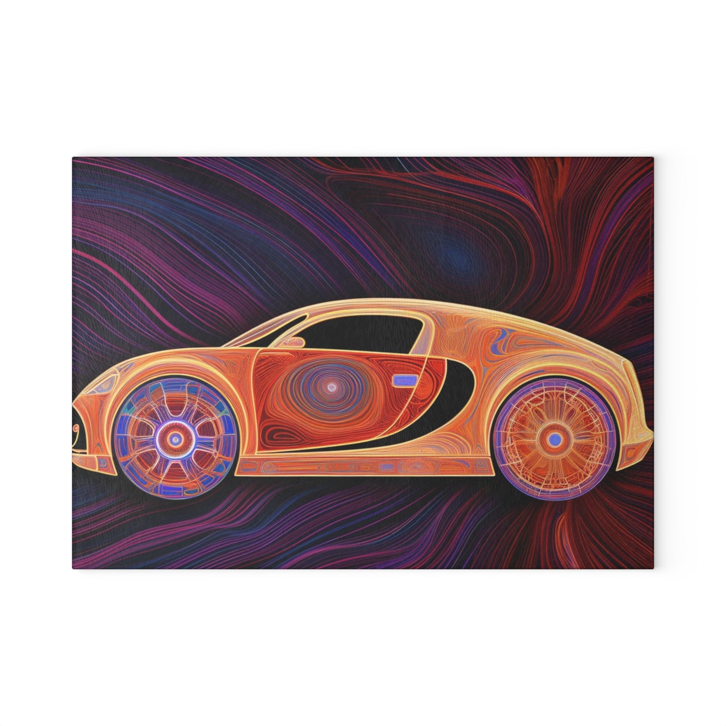 Glass Cutting Board Bugatti Abstract Concept 2