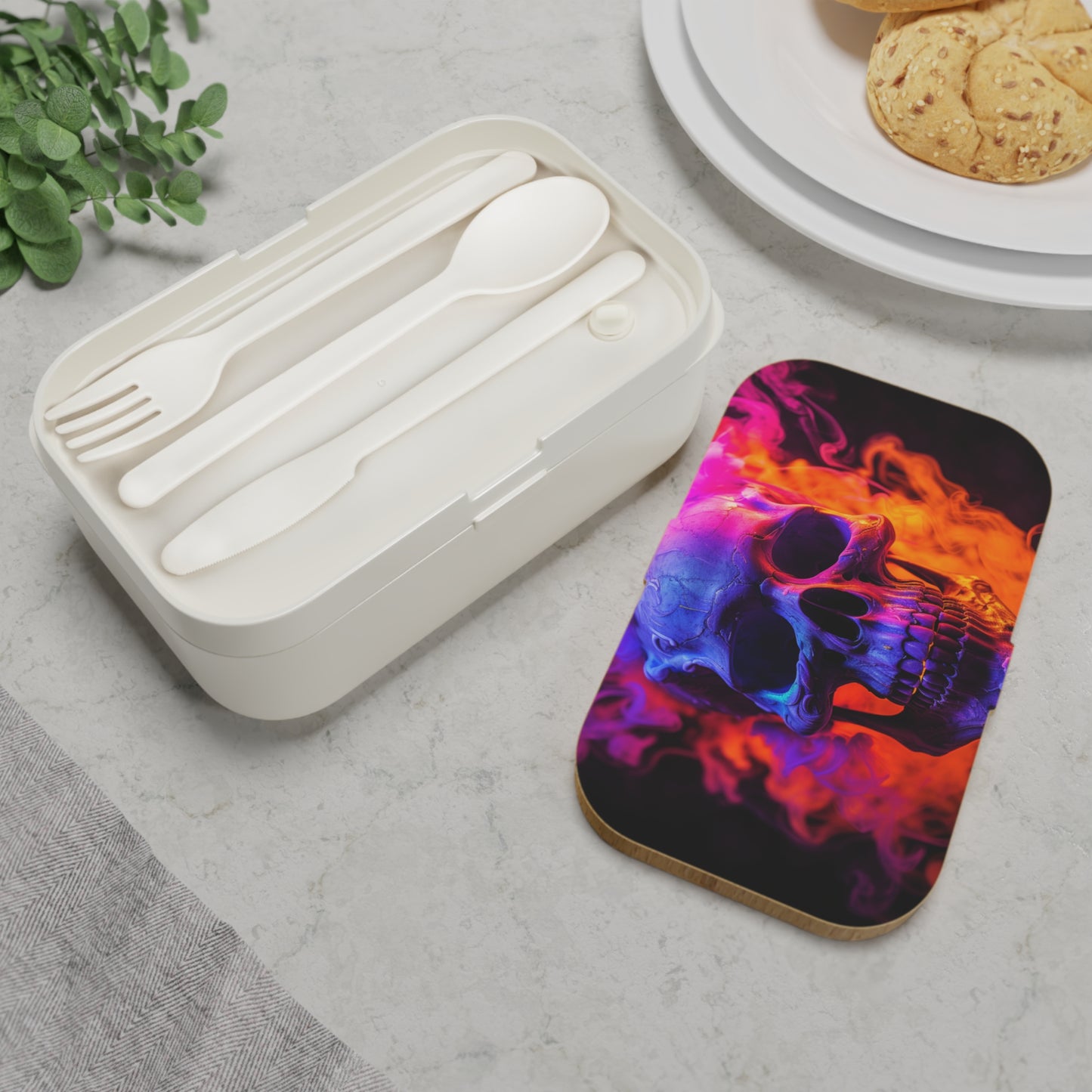 Bento Lunch Box Macro Skull 4