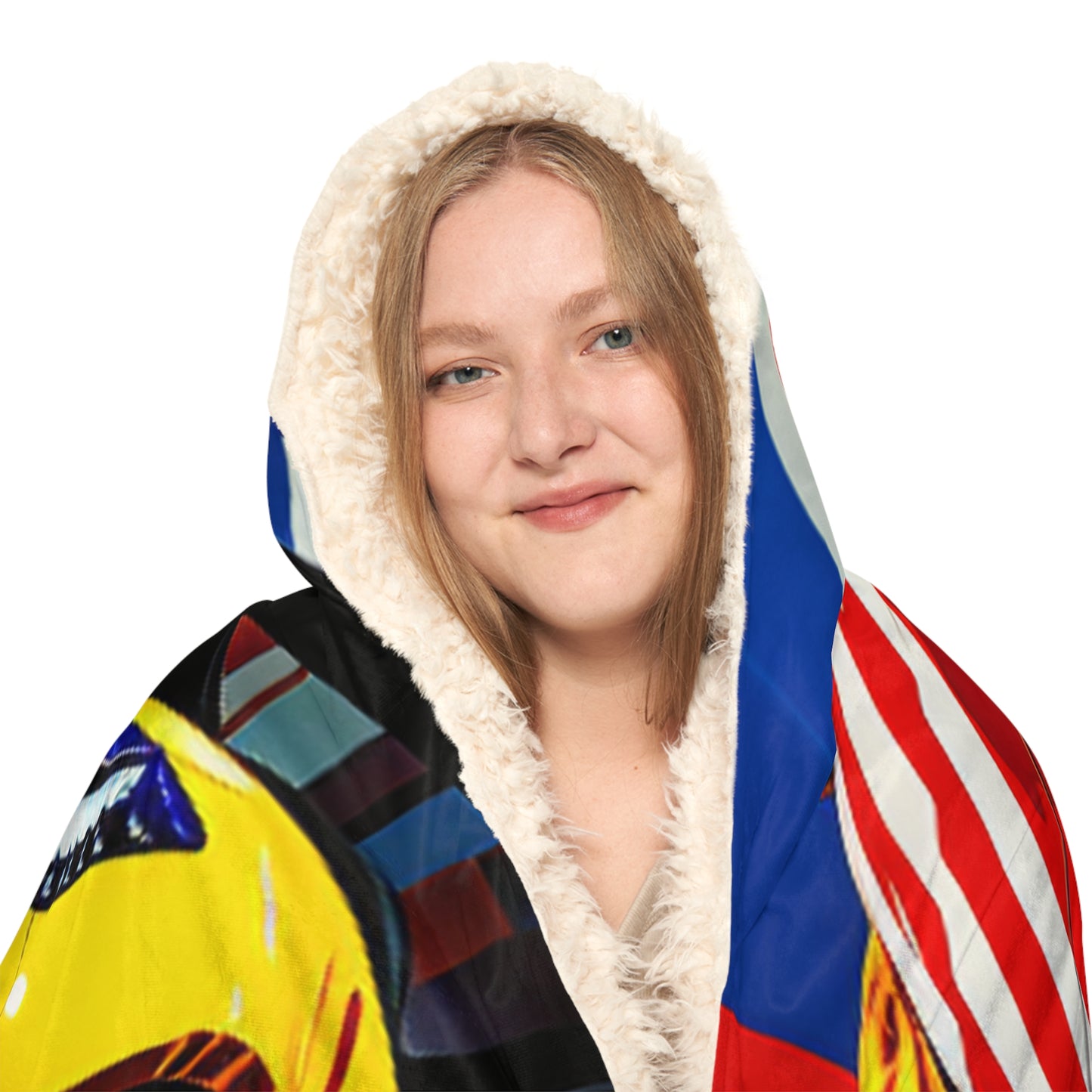 Snuggle Hooded Blanket Macro Flag Ferrari 4