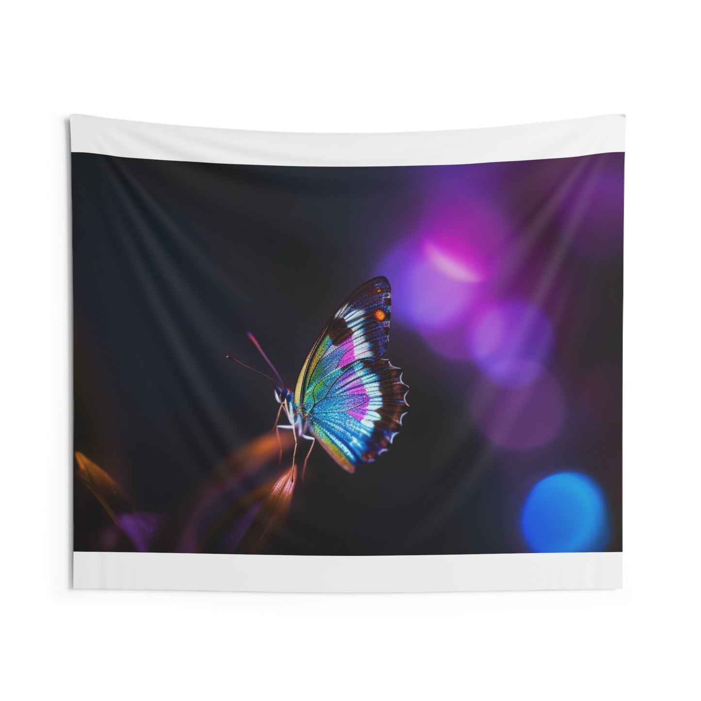 Indoor Wall Tapestries Photo Realistic Butterfly 1