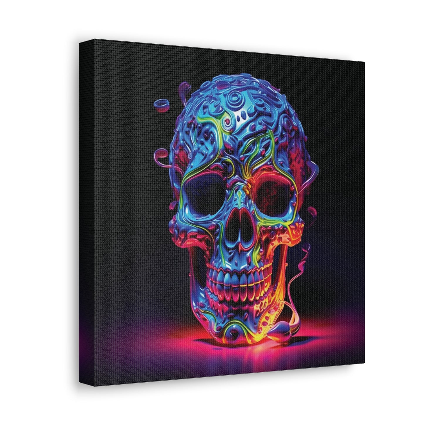 Canvas Gallery Wraps Macro Skull Color 3