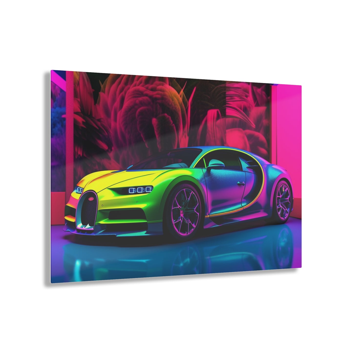 Acrylic Prints Florescent Bugatti Flair 1