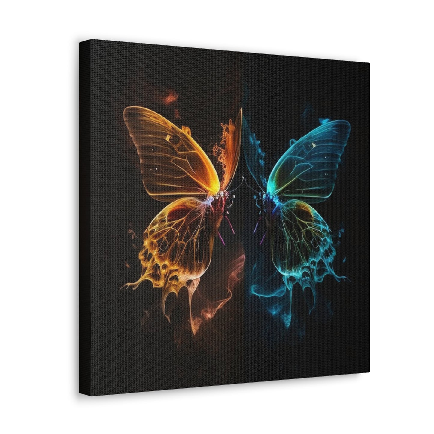 Canvas Gallery Wraps Kiss Neon Butterfly 1