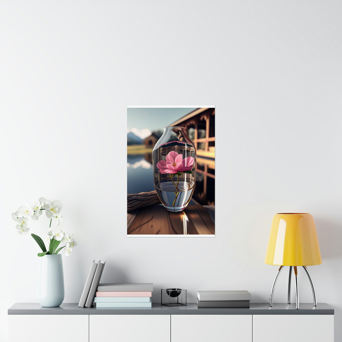 Premium Matte Vertical Posters Pink Magnolia 4