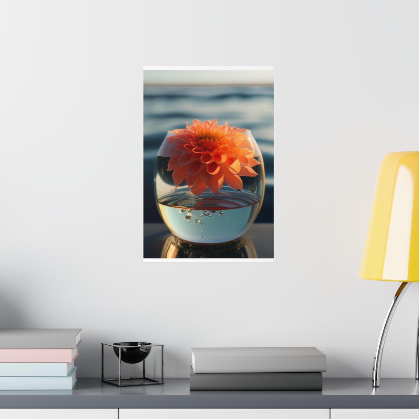 Premium Matte Vertical Posters Dahlia Orange 2