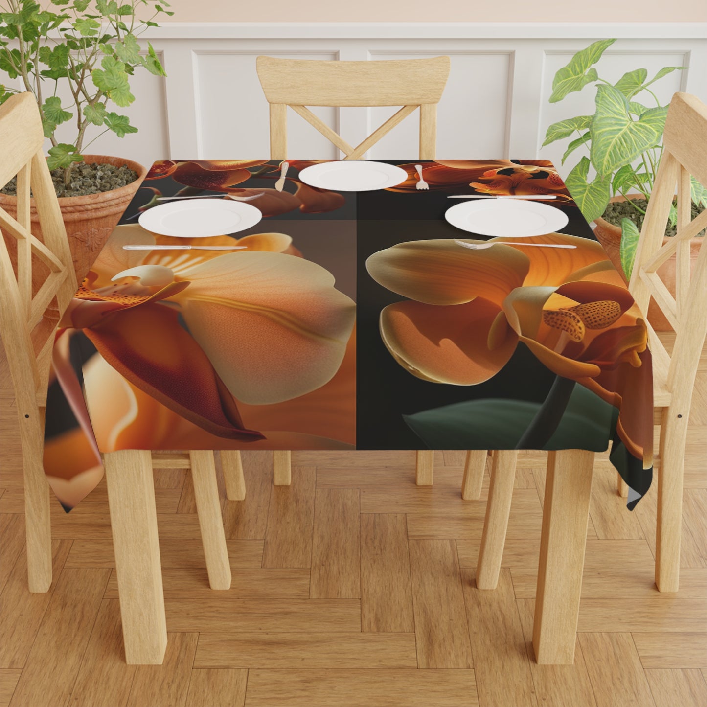 Tablecloth Orange Orchid 5