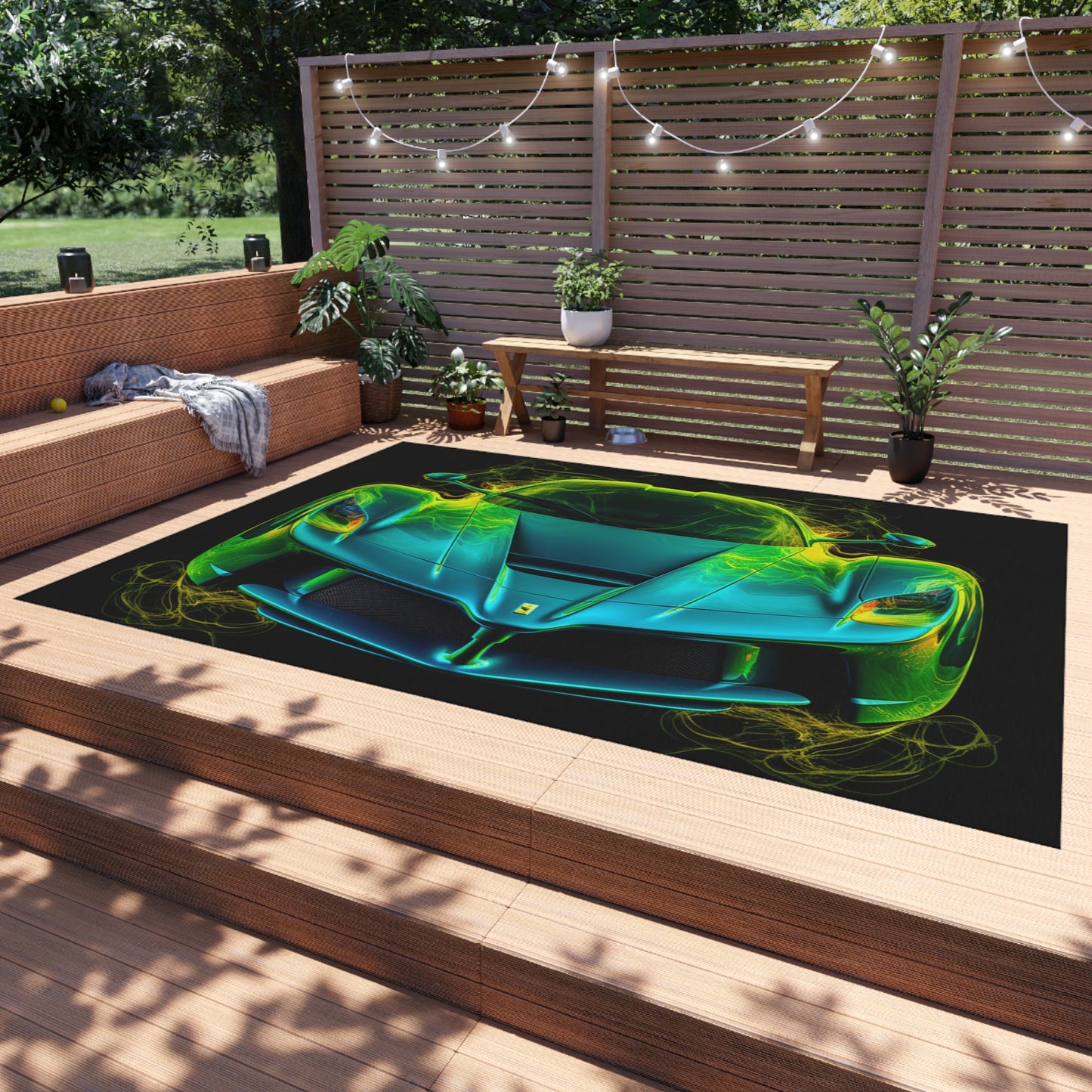 Outdoor Rug  Ferrari Neon 2