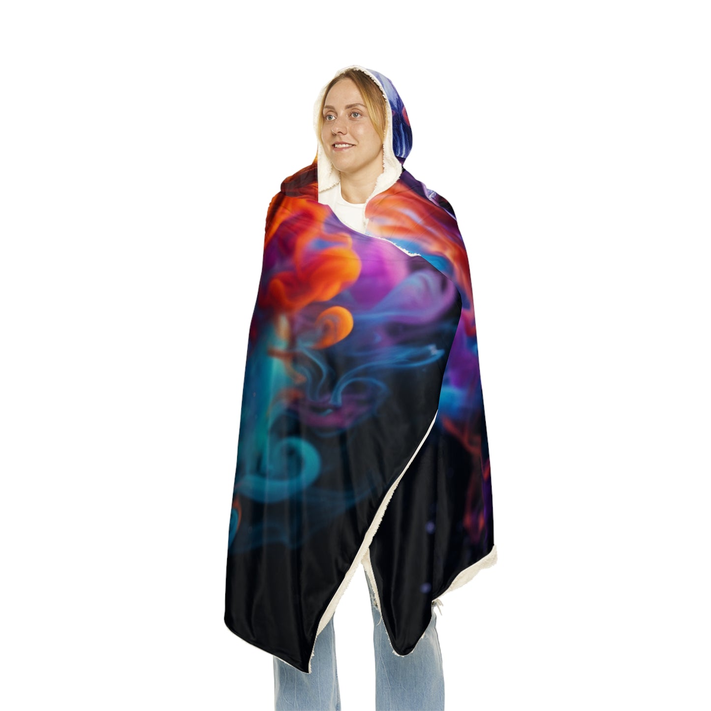 Snuggle Hooded Blanket Macro Skull 2