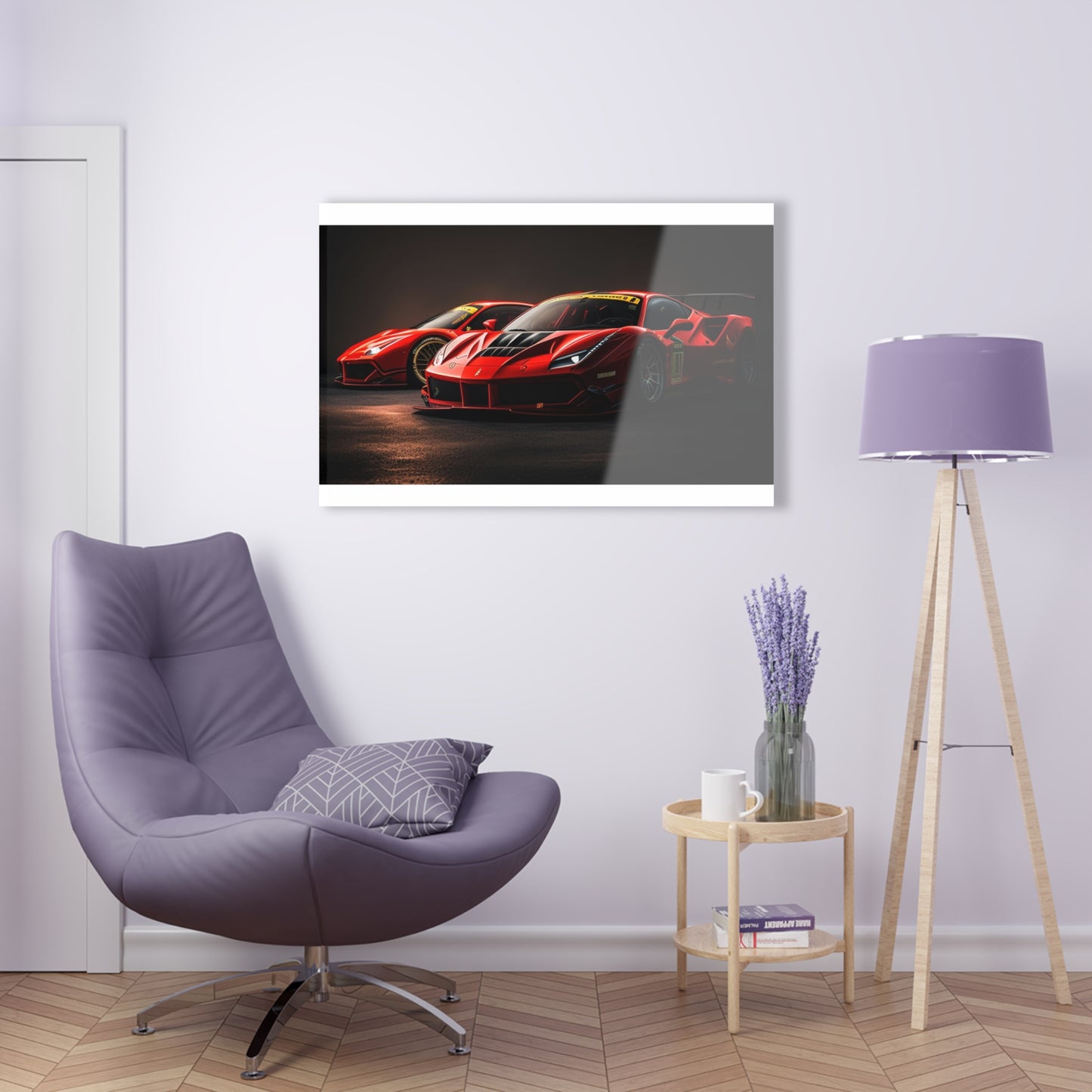 Acrylic Prints Ferrari Red 4