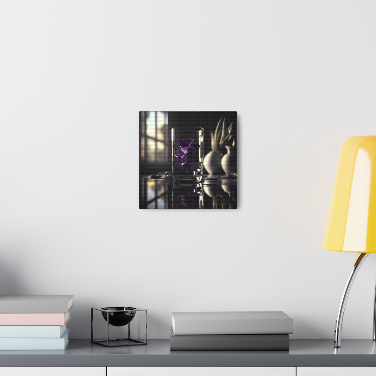 Canvas Gallery Wraps Purple Orchid Glass vase 4