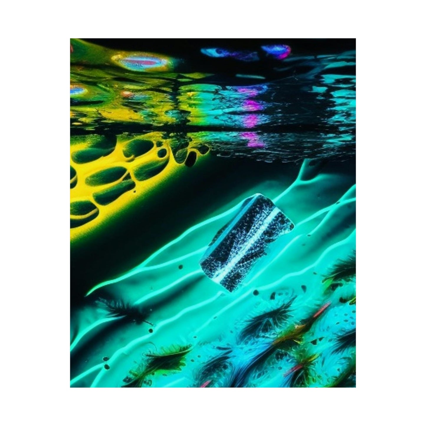 Premium Matte Vertical Posters Florescent Glow 2