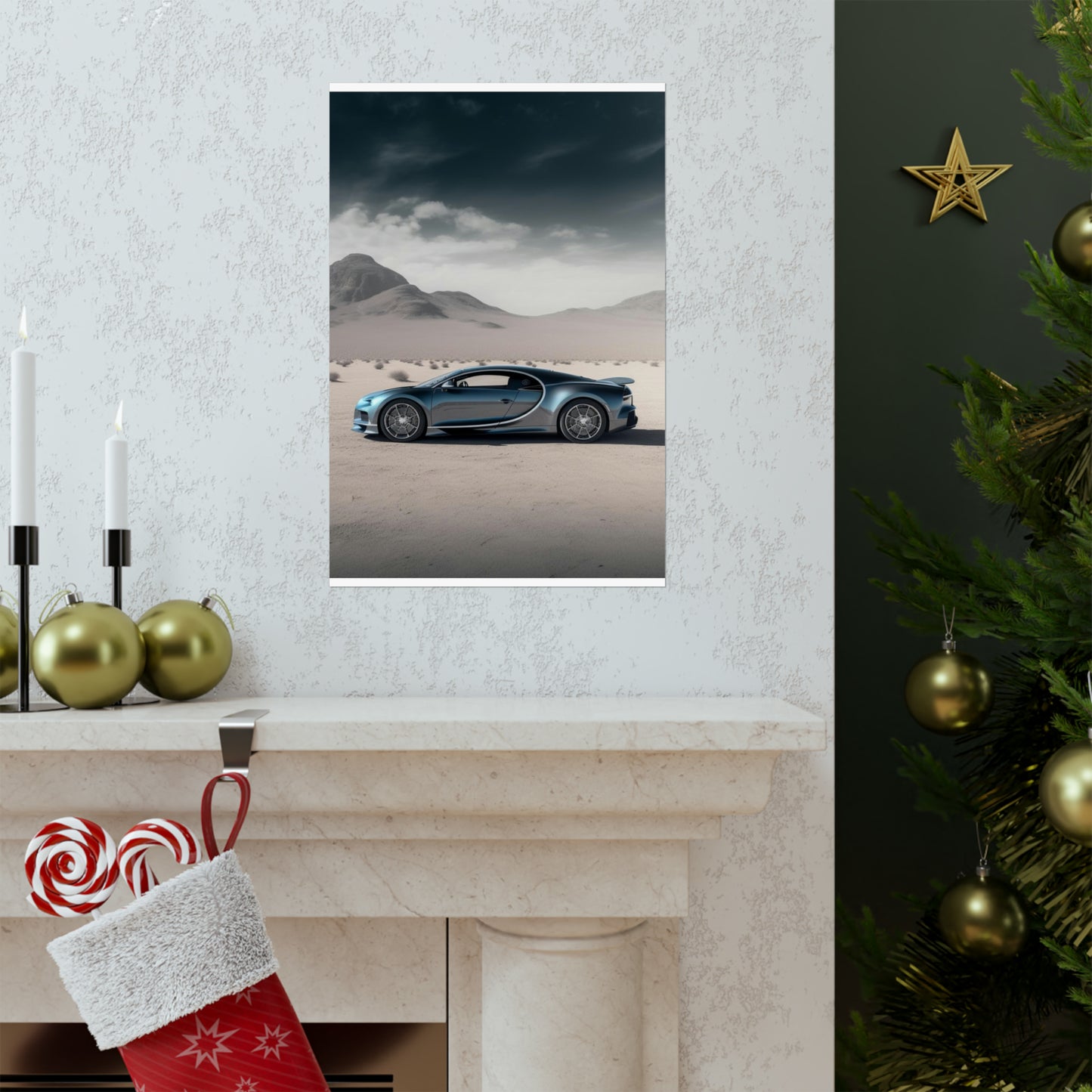 Premium Matte Vertical Posters Bugatti Real Look 1