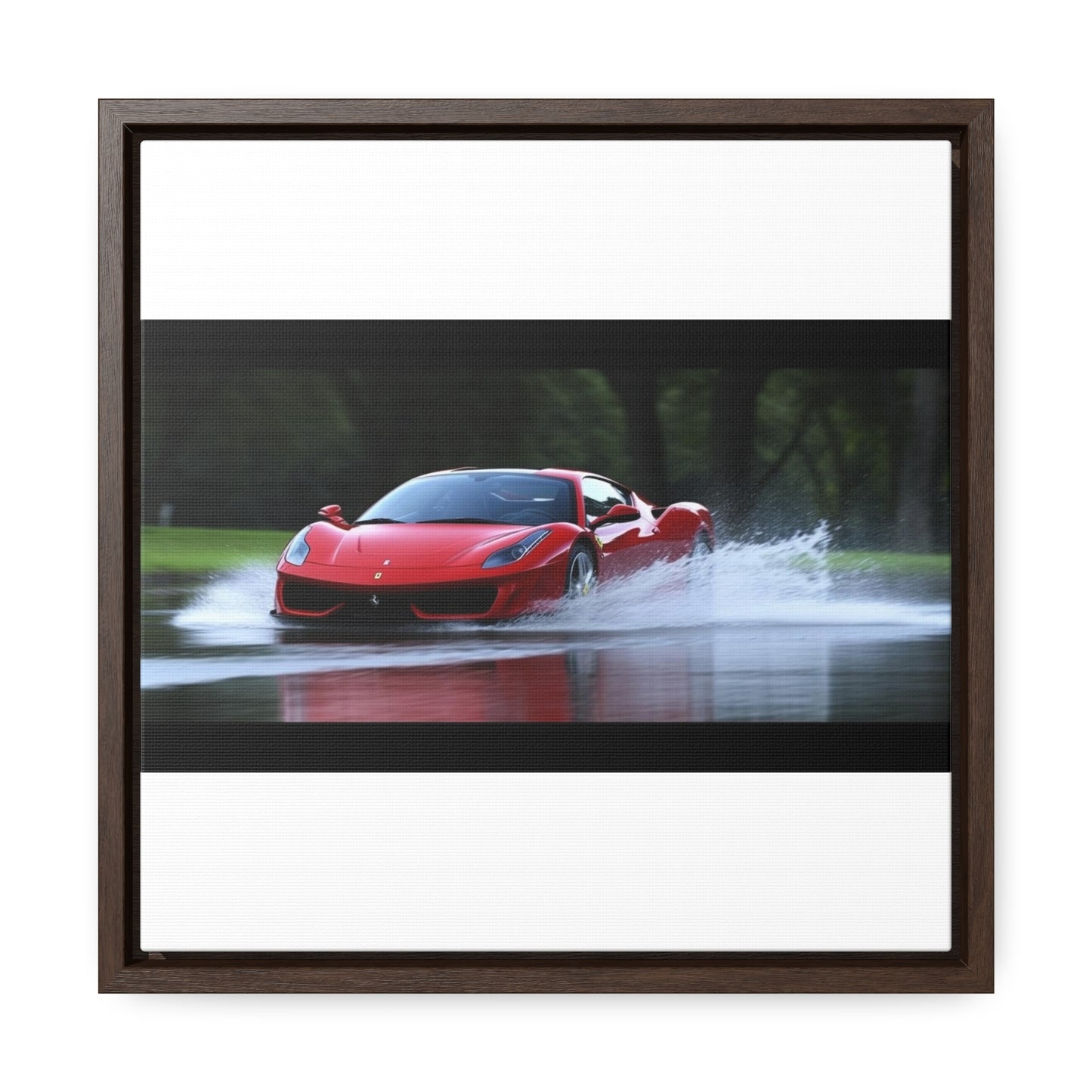 Gallery Canvas Wraps, Square Frame Water Ferrari Splash 2