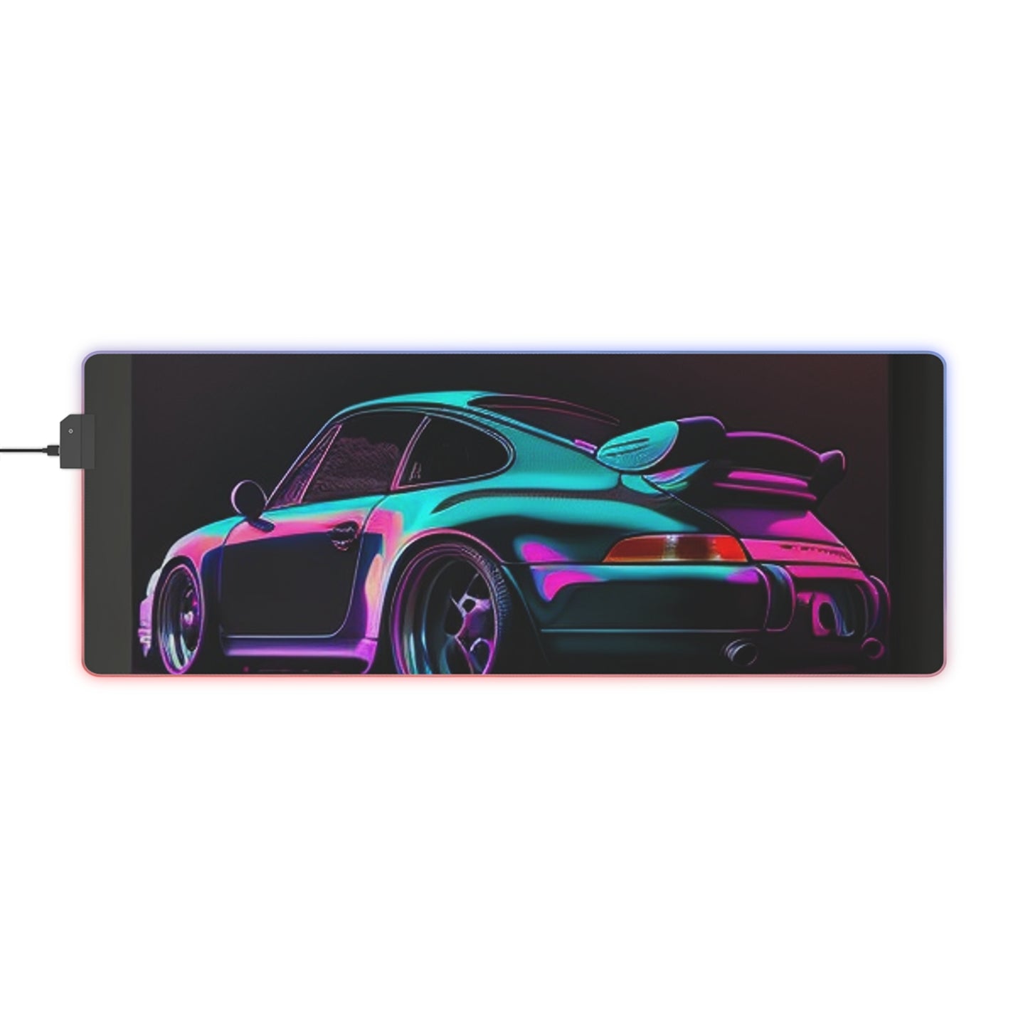 LED Gaming Mouse Pad Porsche Purple 1