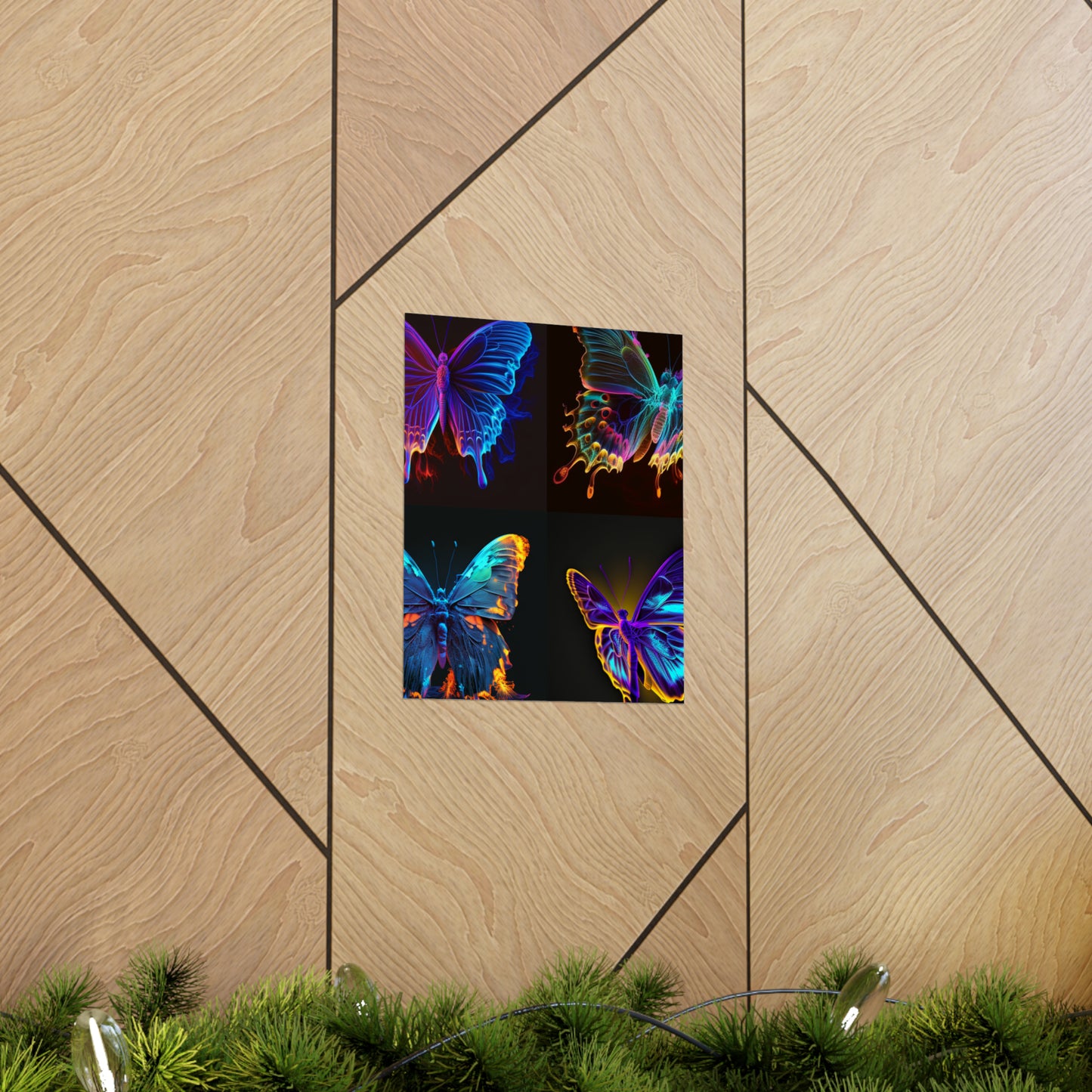 Premium Matte Vertical Posters Thermal Butterfly 5