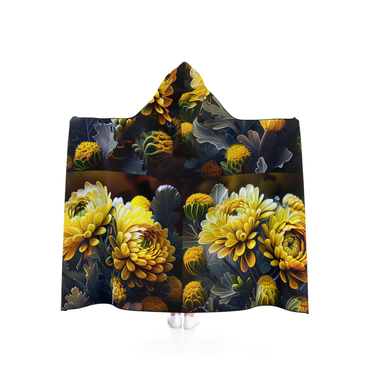 Hooded Blanket Yellow Hermosas Flores Amarillas 5